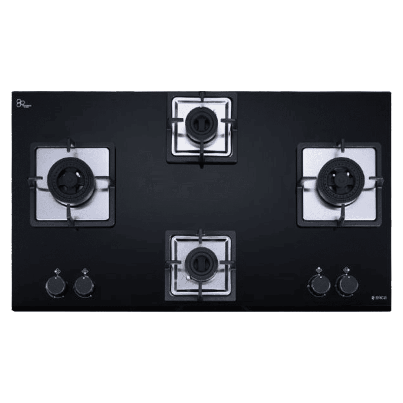 elica IND FLEXI AB DFS Series 4 Burner Automatic Hob (Battery Operated, Black)