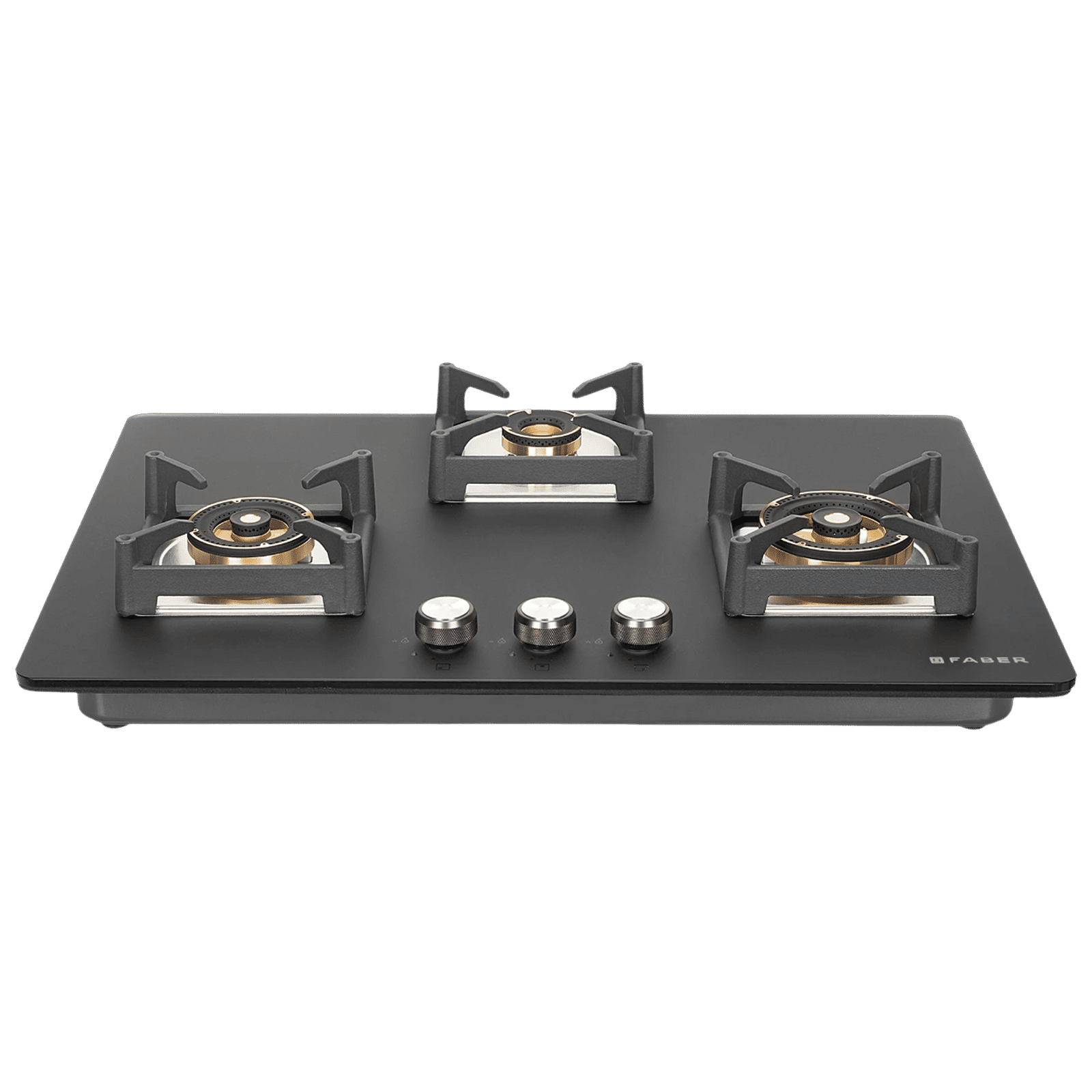 FABER BELLA HT 753 BR AI Glass Top 3 Burner Automatic Hob (Spill Proof Design, Black)