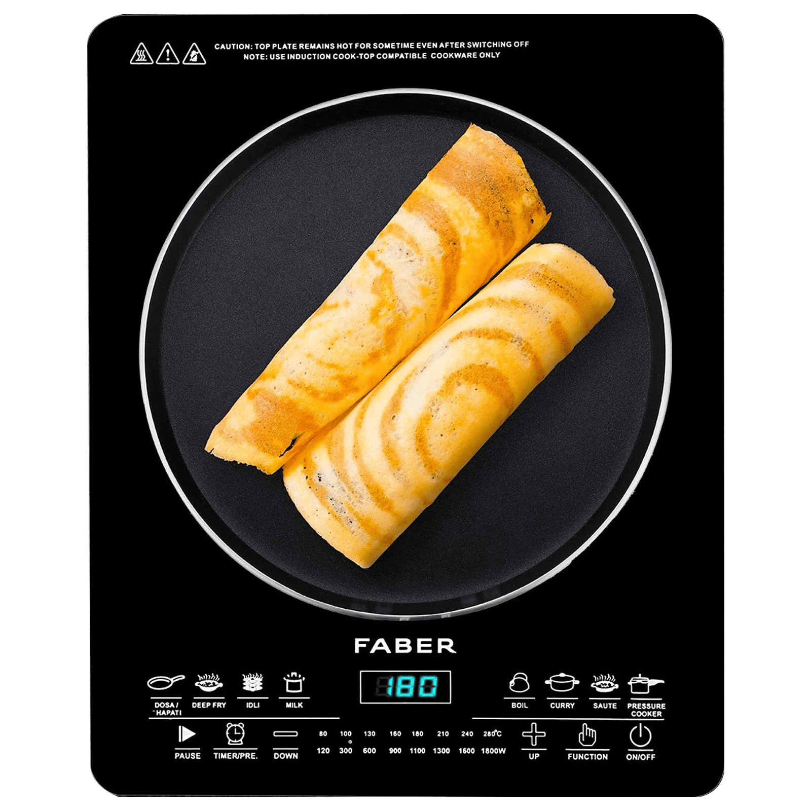 FABER FIP REMO 1800W Induction Cooktop with 8 Cooking Function