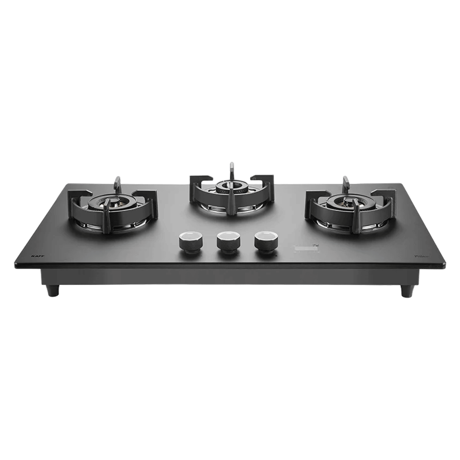 KAFF PRS 783 Tempered Glass Top 3 Burner Automatic Hob (Digital Timer, Black)