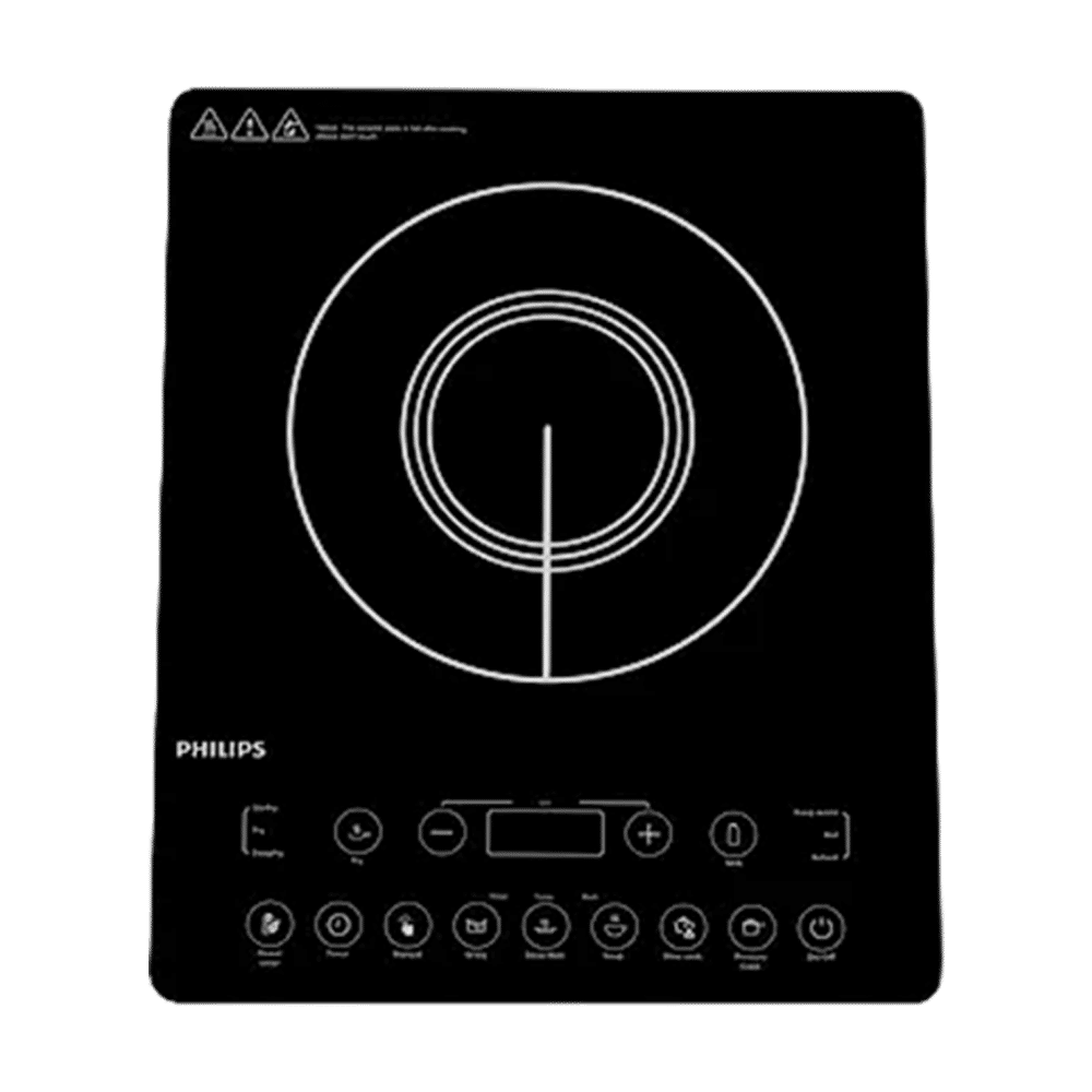 PHILIPS 2100W Induction Cooktop with 11 Preset Menus