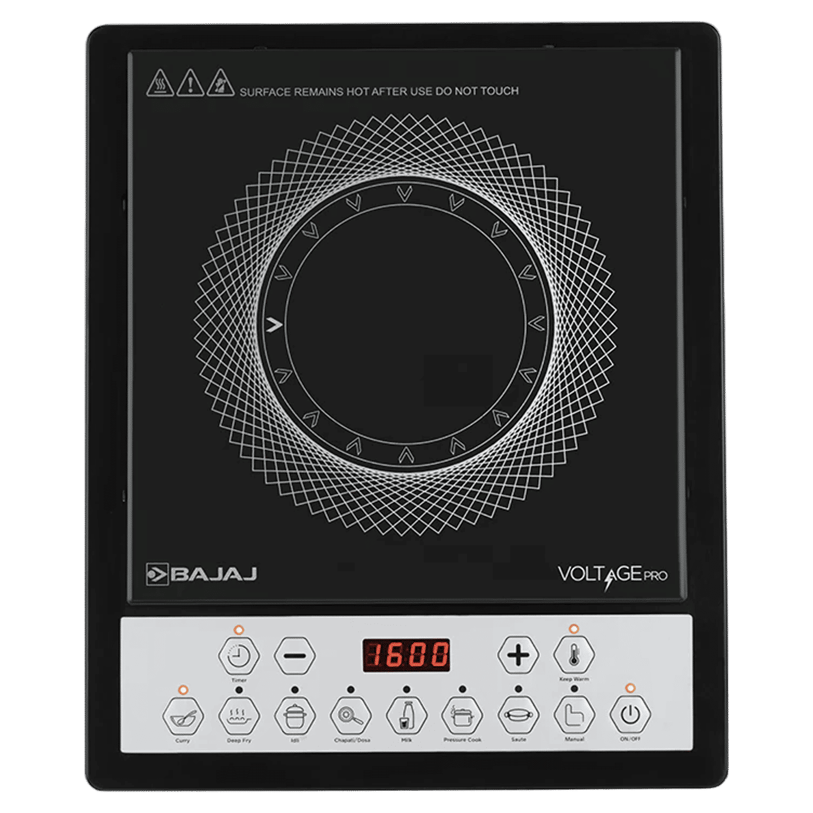 BAJAJ 160TS Neo 1600W Induction Cooktop with 9 Preset Menus