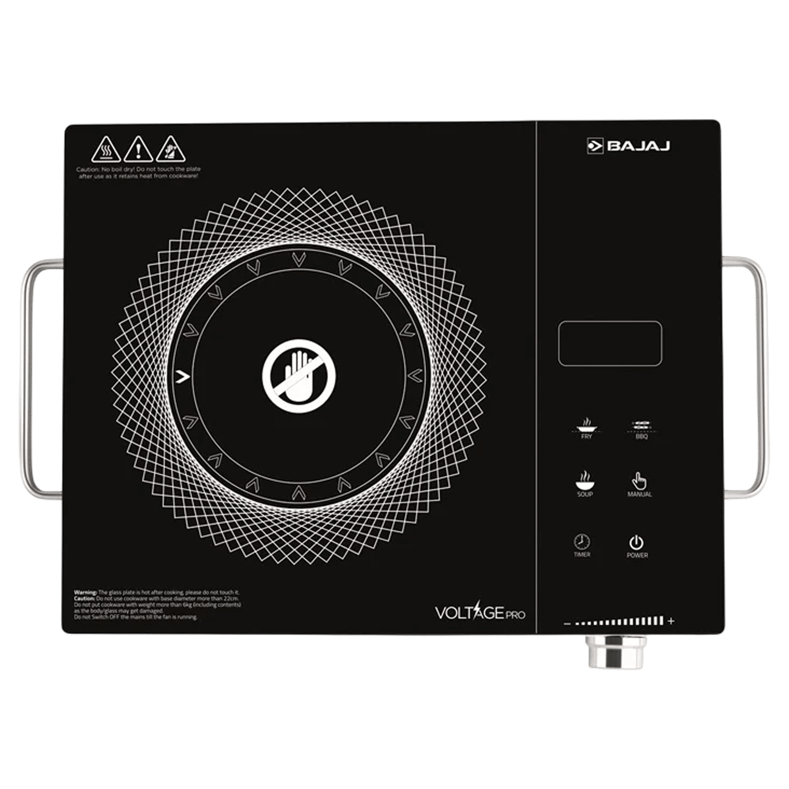 BAJAJ IRX 220F Infrared 2200W Induction Cooktop with 3 Preset Menus