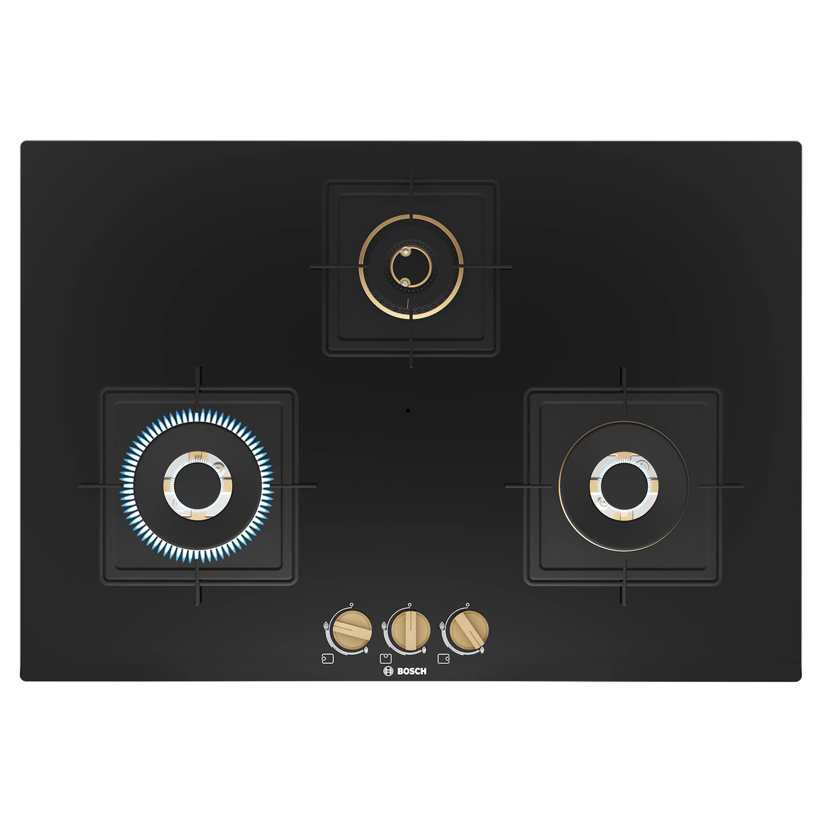 BOSCH Series 6 Tempered Glass Top 3 Burner Automatic Hob (Flame Failure Safety Device, Black)