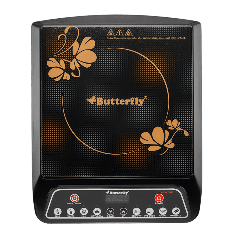 Butterfly Turbo Plus 1800W Induction Cooktop with 8 Preset Menus