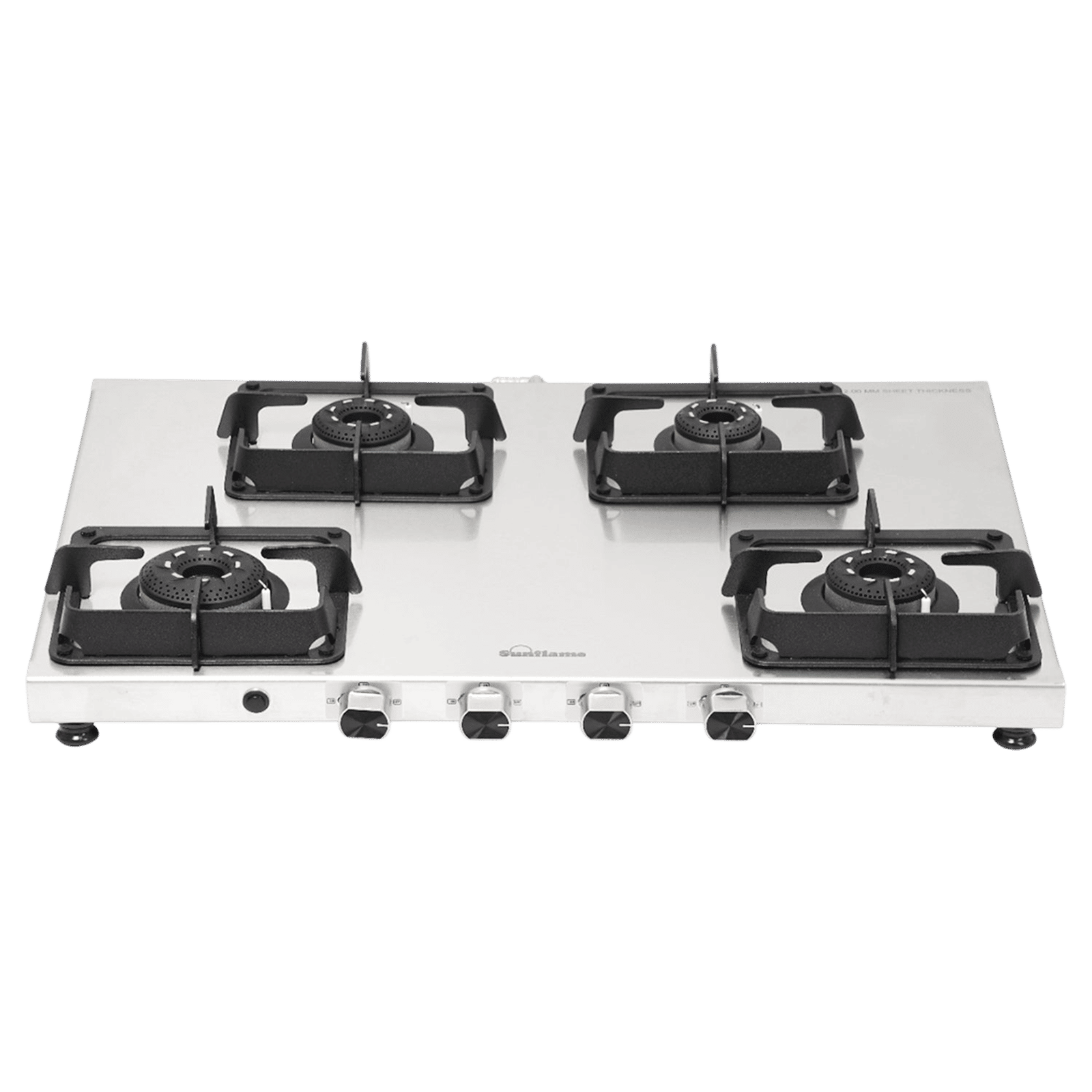 Sunflame SSS 4B AI 4 Burner Automatic Gas Stove (ISI Certified, Silver)