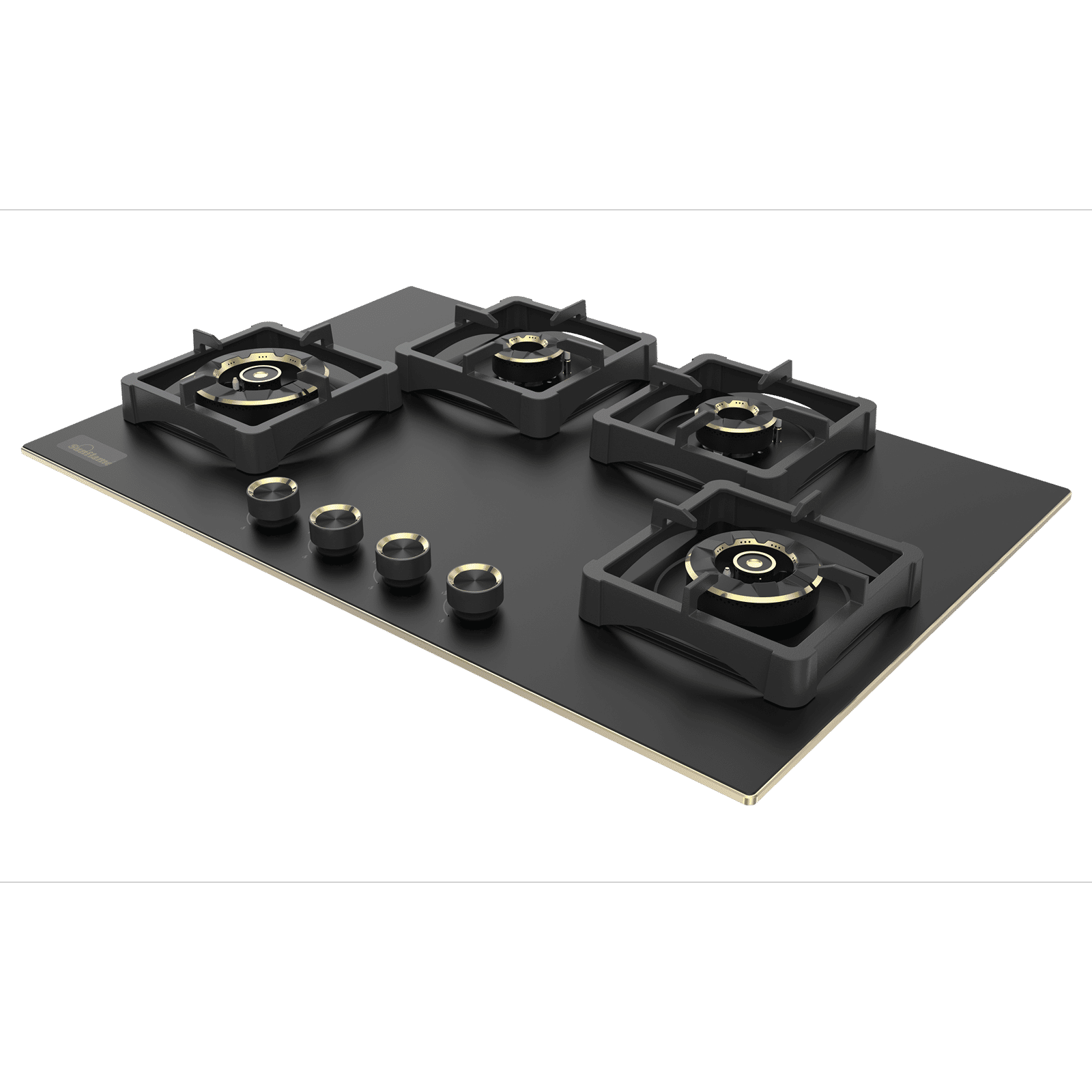 Sunflame Signature Toughened Glass Top 4 Burner Automatic Hob (78 cm Wide, Black)