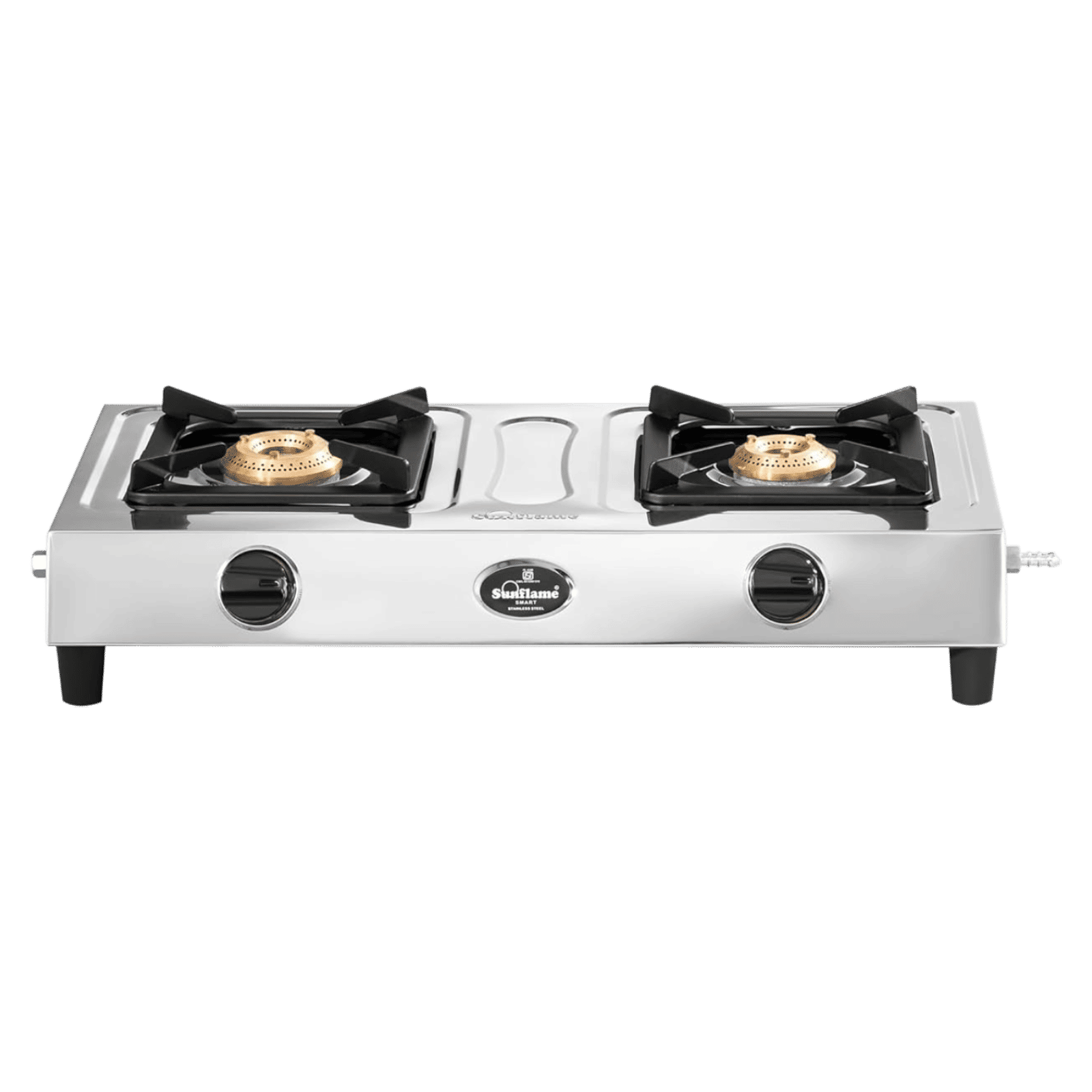 Sunflame SMART 2 Burner Manual Gas Stove (ISI Certified, Silver)