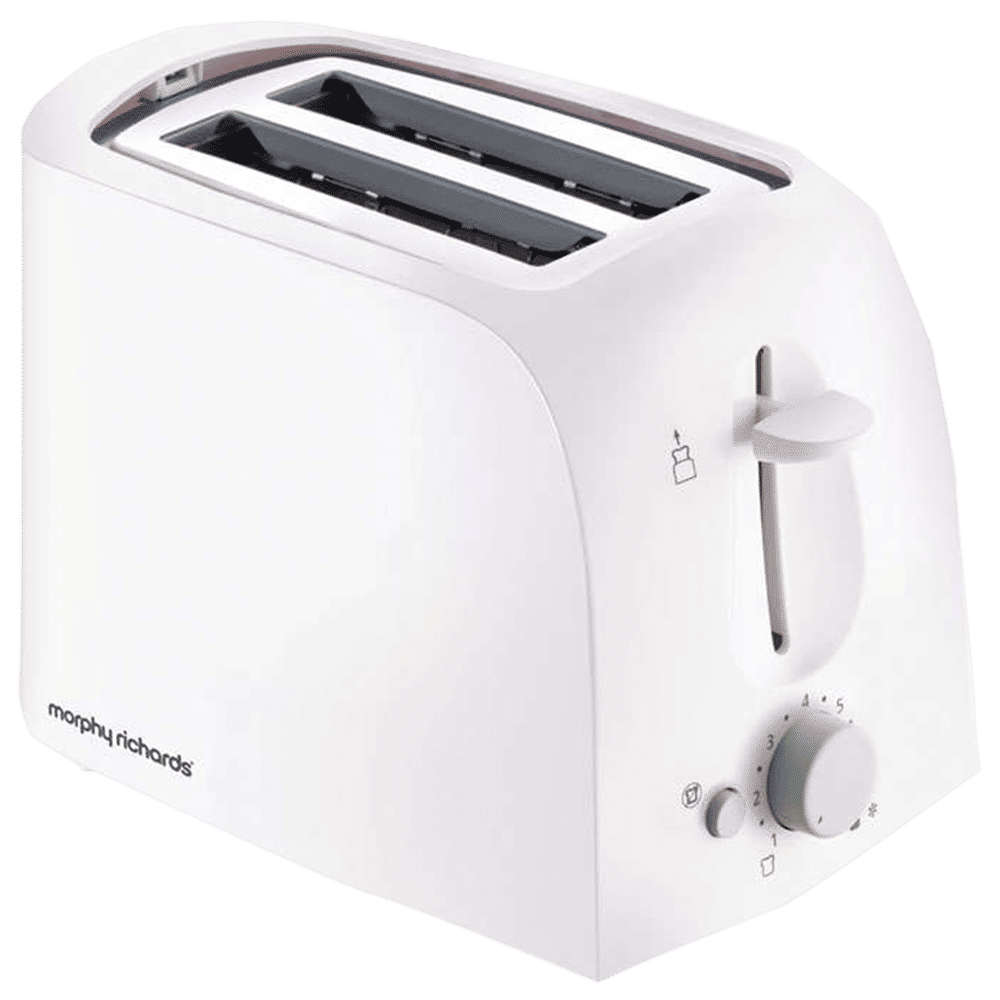morphy richards 650 Watt Slice Pop Up Toaster with Variable Browning  Settings (White)