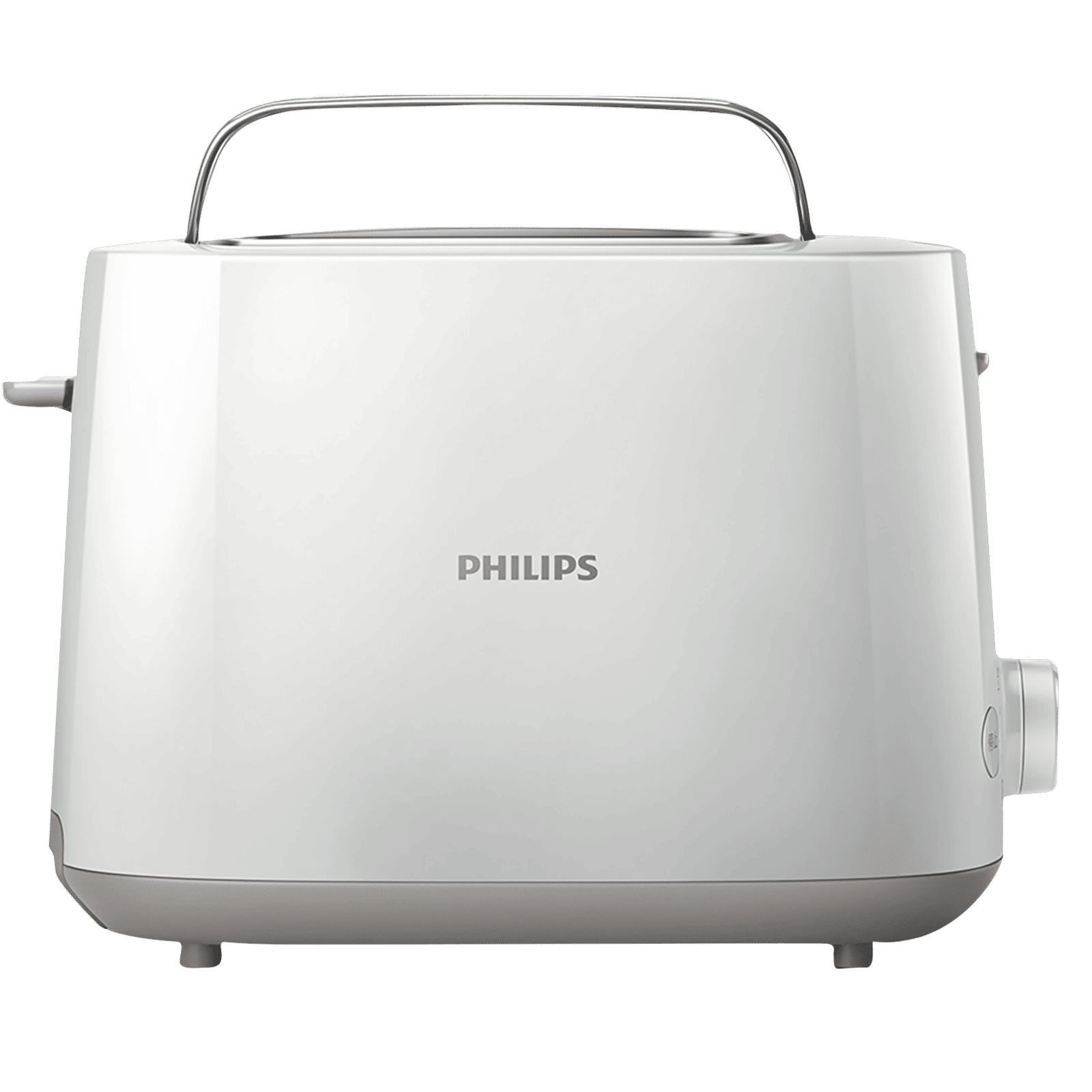 PHILIPS Daily Collection 900W 2 Slice Pop-Up Toaster with Integrated Bun Rack (White)