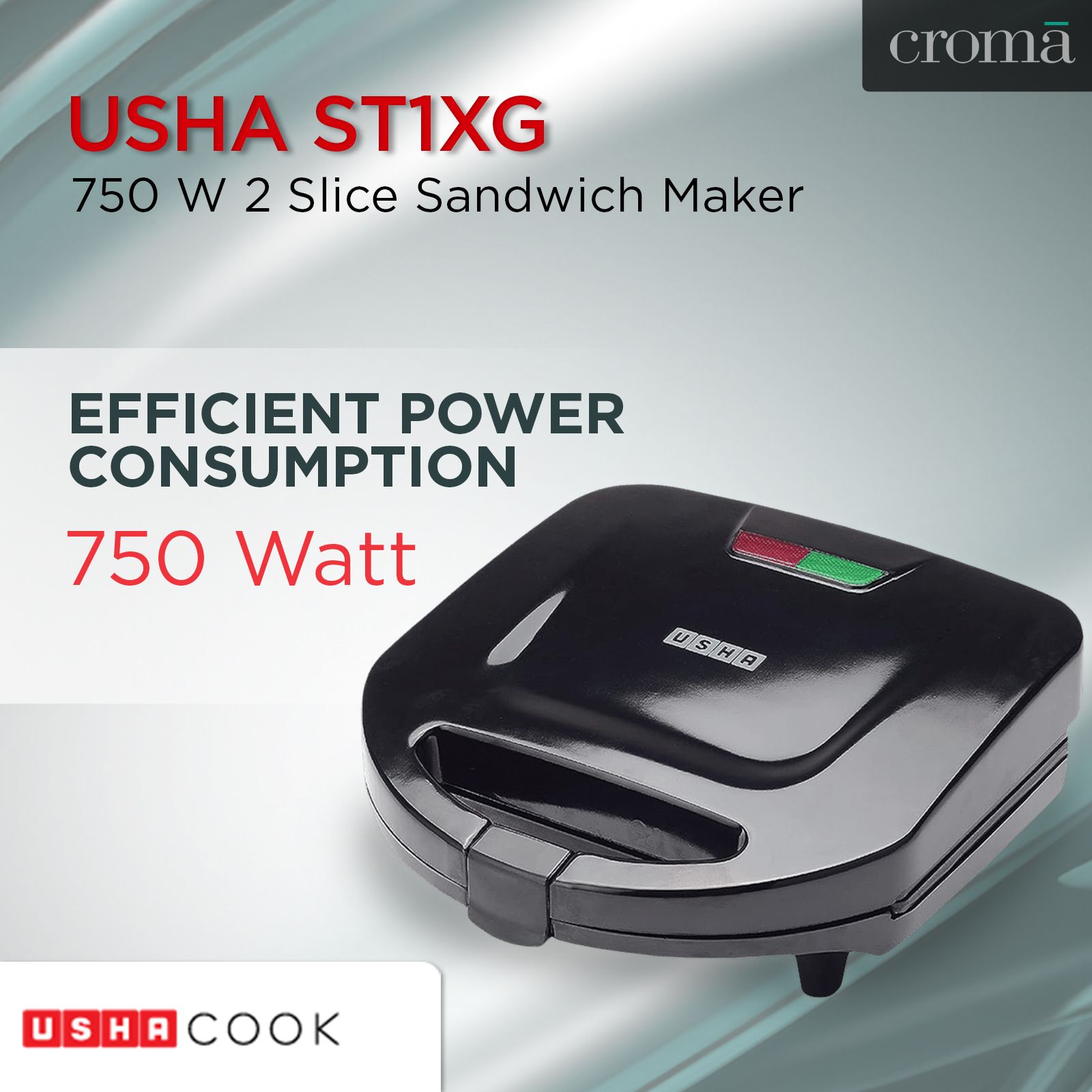 Buy USHA ST 4272 SSG 750W Slice Sandwich Maker with Shockproof