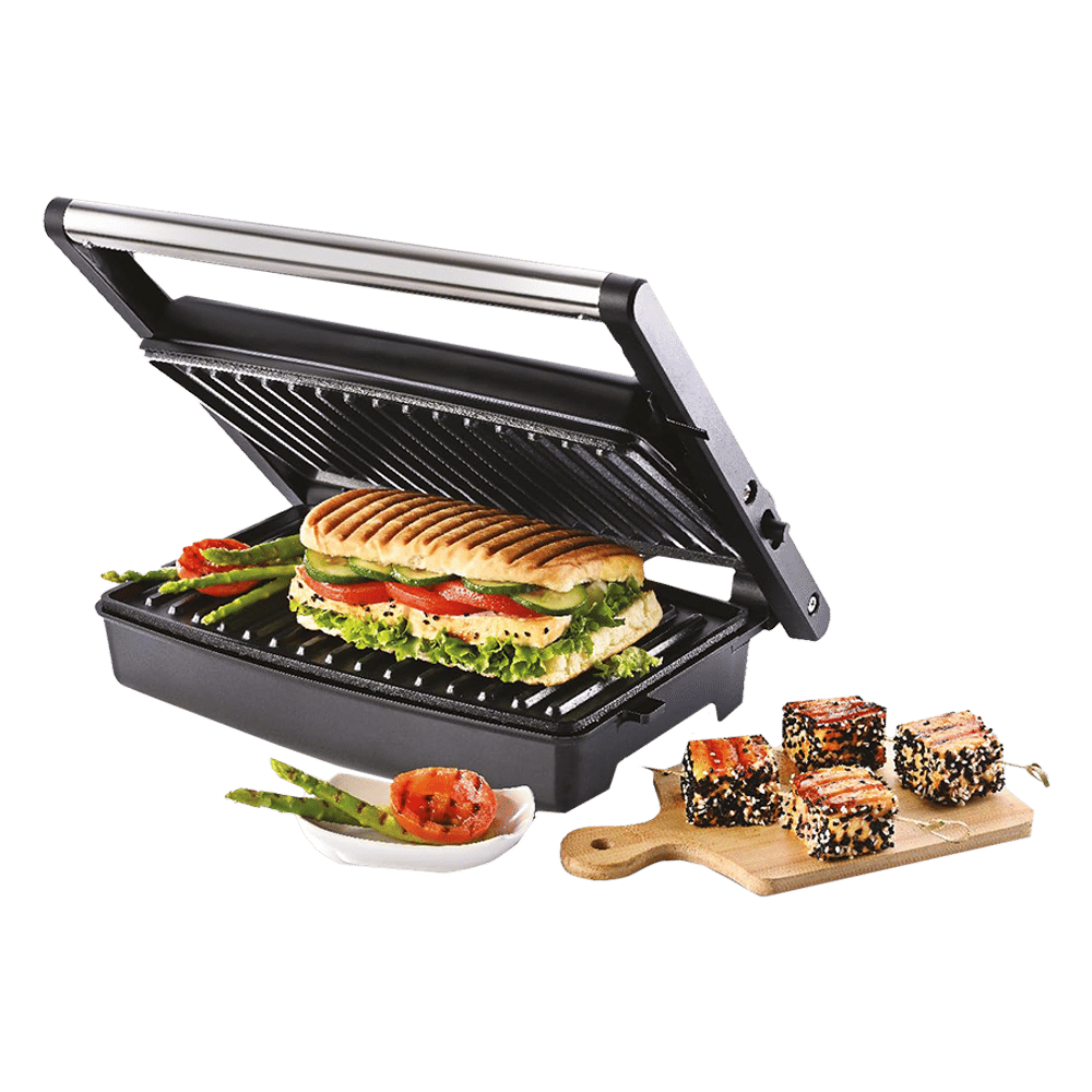 USHA iCHEF 1500W Slice Sandwich Maker with Anti Skid Feet (Stainless  Steel)