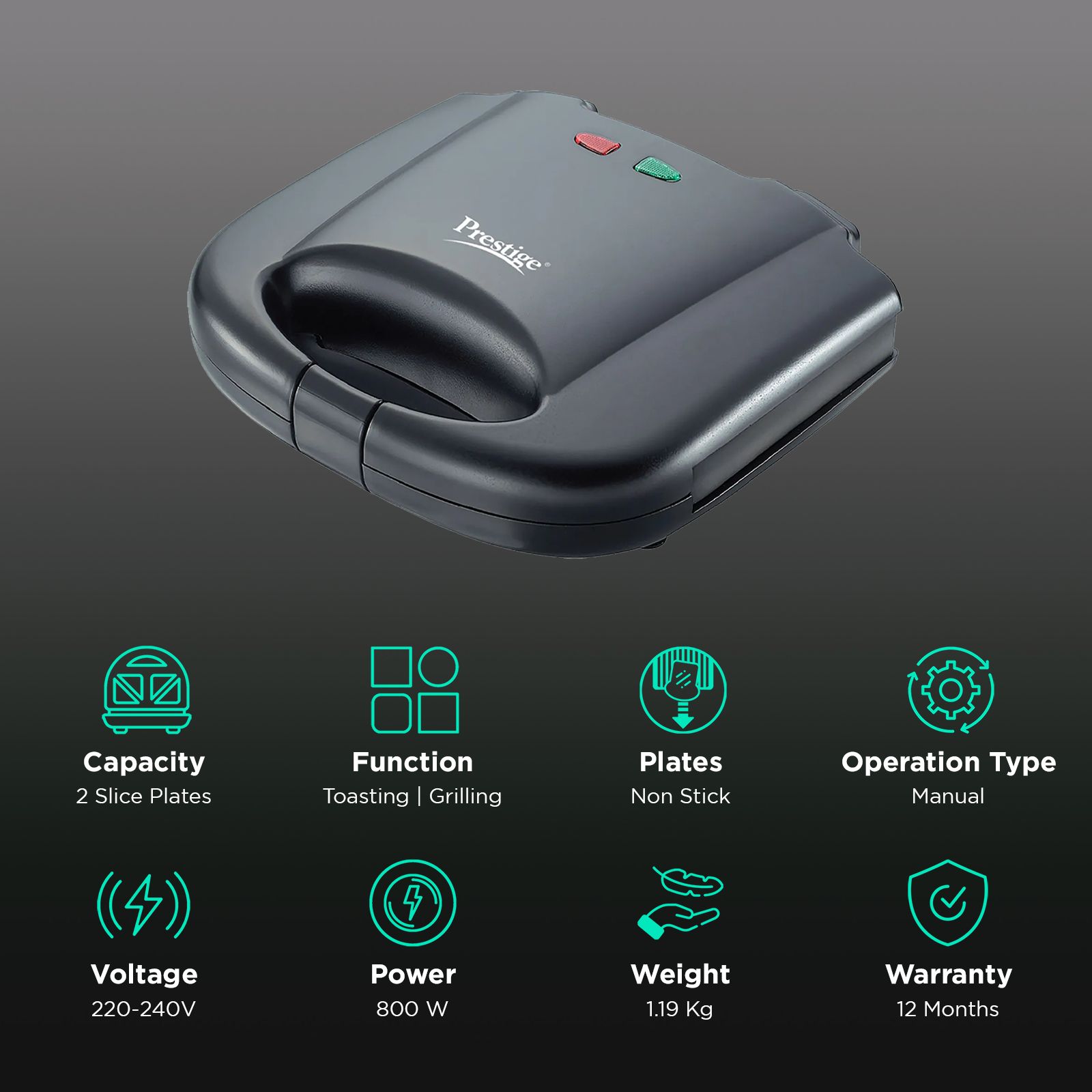 Amazon Prestige Sandwich Toaster Pgmfb Buy Prestige PGMFB 800W