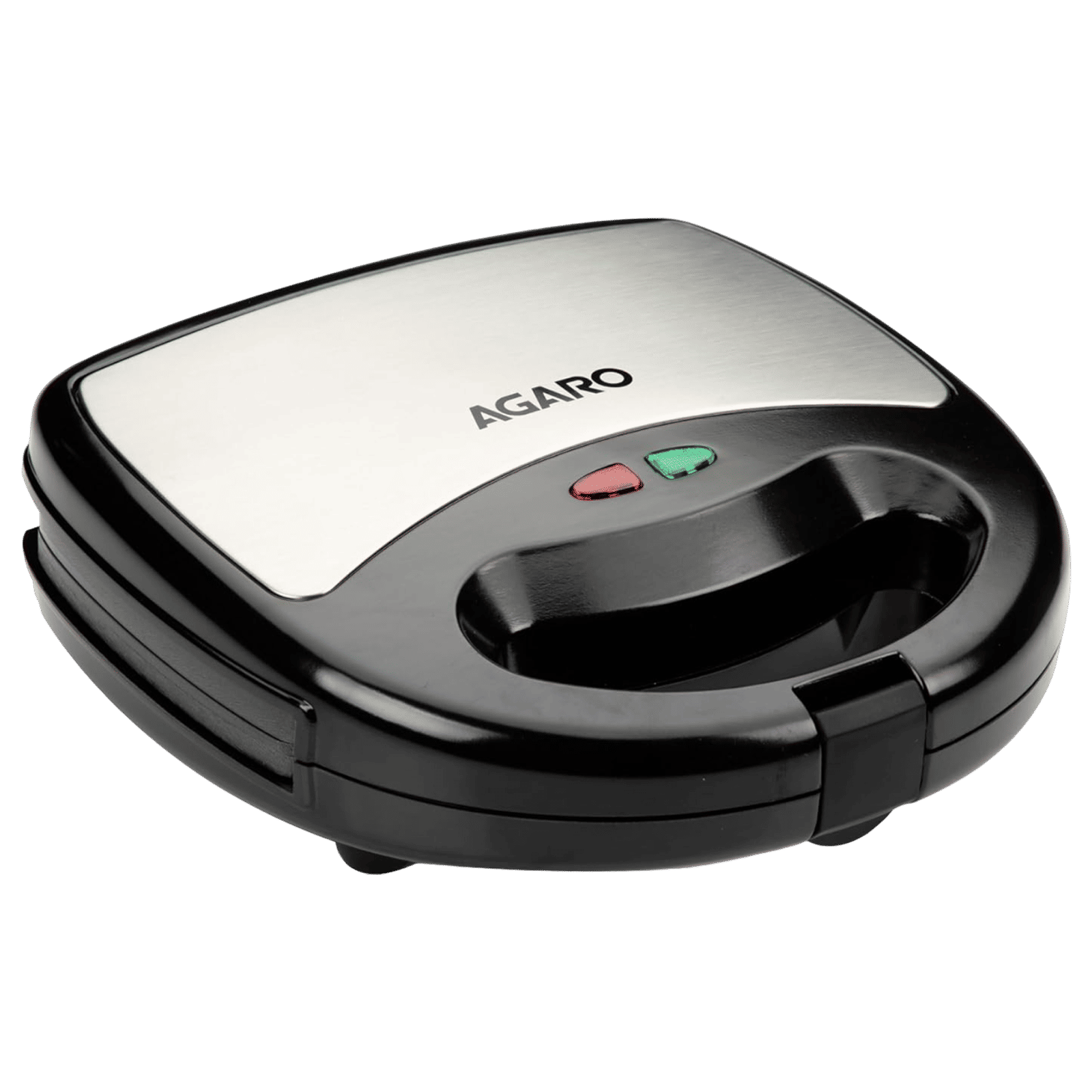AGARO Elite 750W 2 Slice Sandwich Maker with Die Cast Aluminium Plate (Black)
