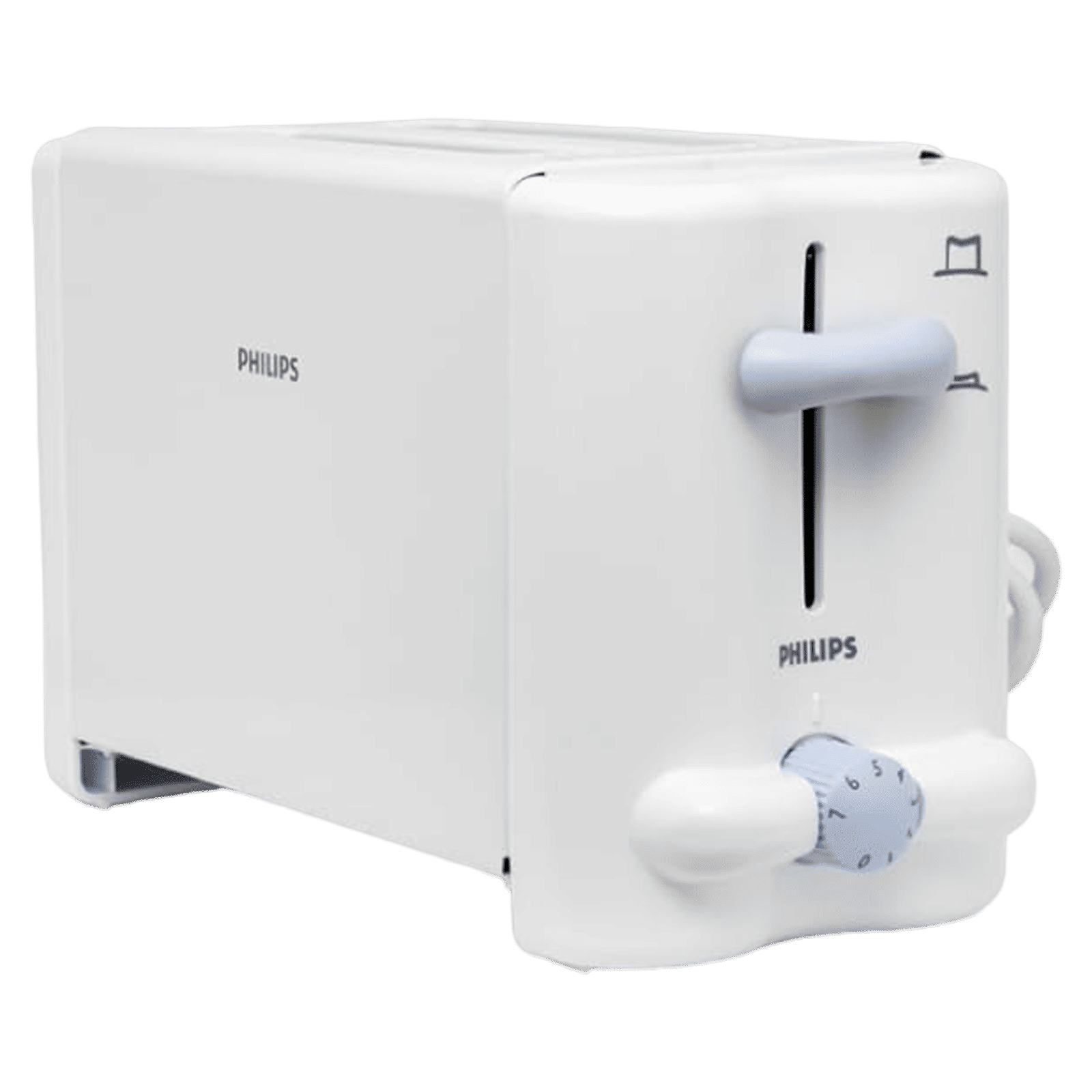 PHILIPS HD4815/28 800W 2 Slice Pop-Up Toaster with 7 Level Browning Controls (White)