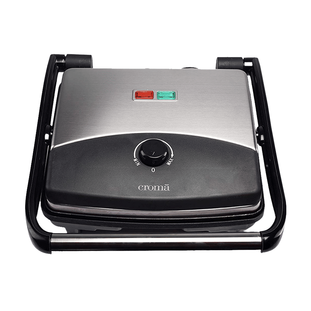 Croma AK6201 1500W 4 Slice Sandwich Maker with Automatic Operation (Black)
