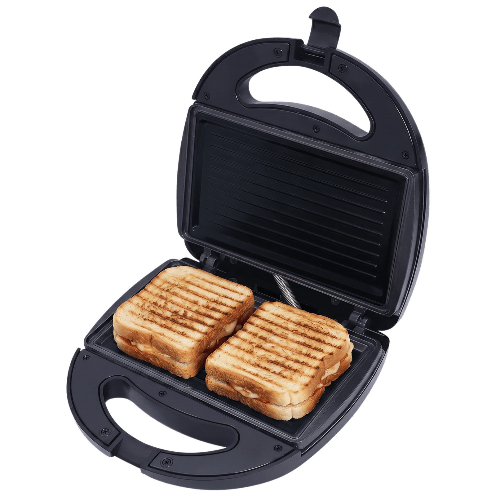Croma 750W 2 Slice Sandwich Maker with Cool Touch Handle (Black)