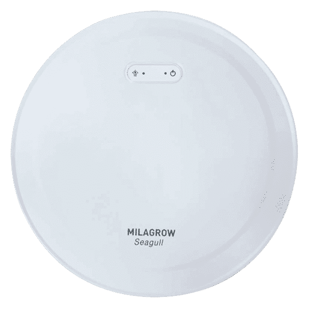 MILAGROW Seagull 30 Watts Robotic Vacuum Cleaner (Wet & Dry, Alexa Voice Enabled, 0.65 L, White)