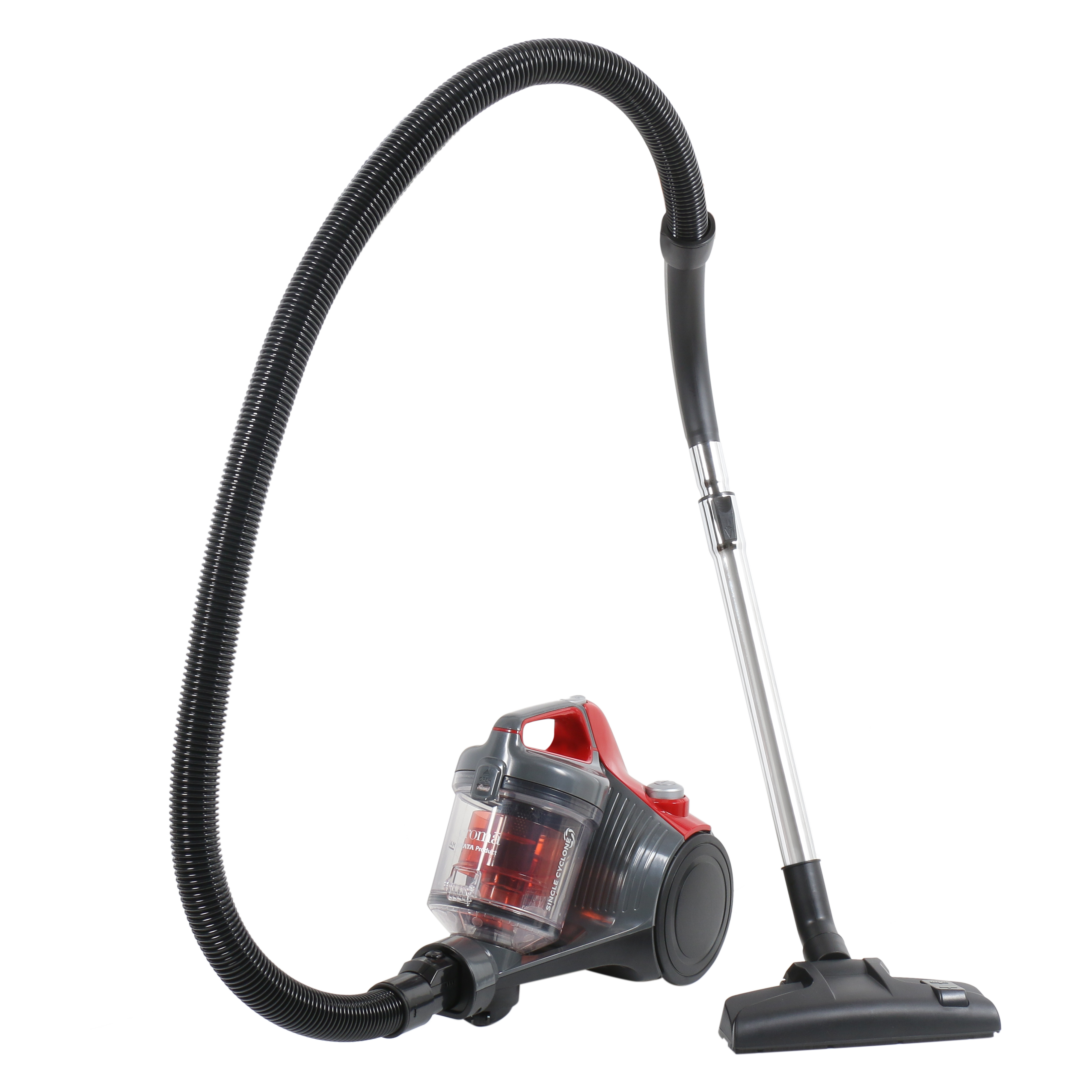 Croma 1200W Dry Vacuum Cleaner with Cyclonic Technology (Noise Free Cleaning, Red)