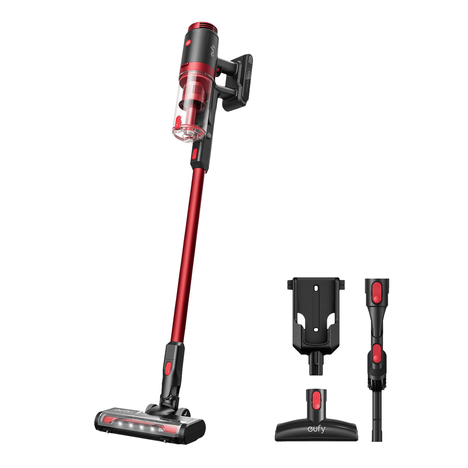 eufy HomeVac S11 Lite 215 Watts Dry Vacuum Cleaner (0.65 Litres, T2503, Red)