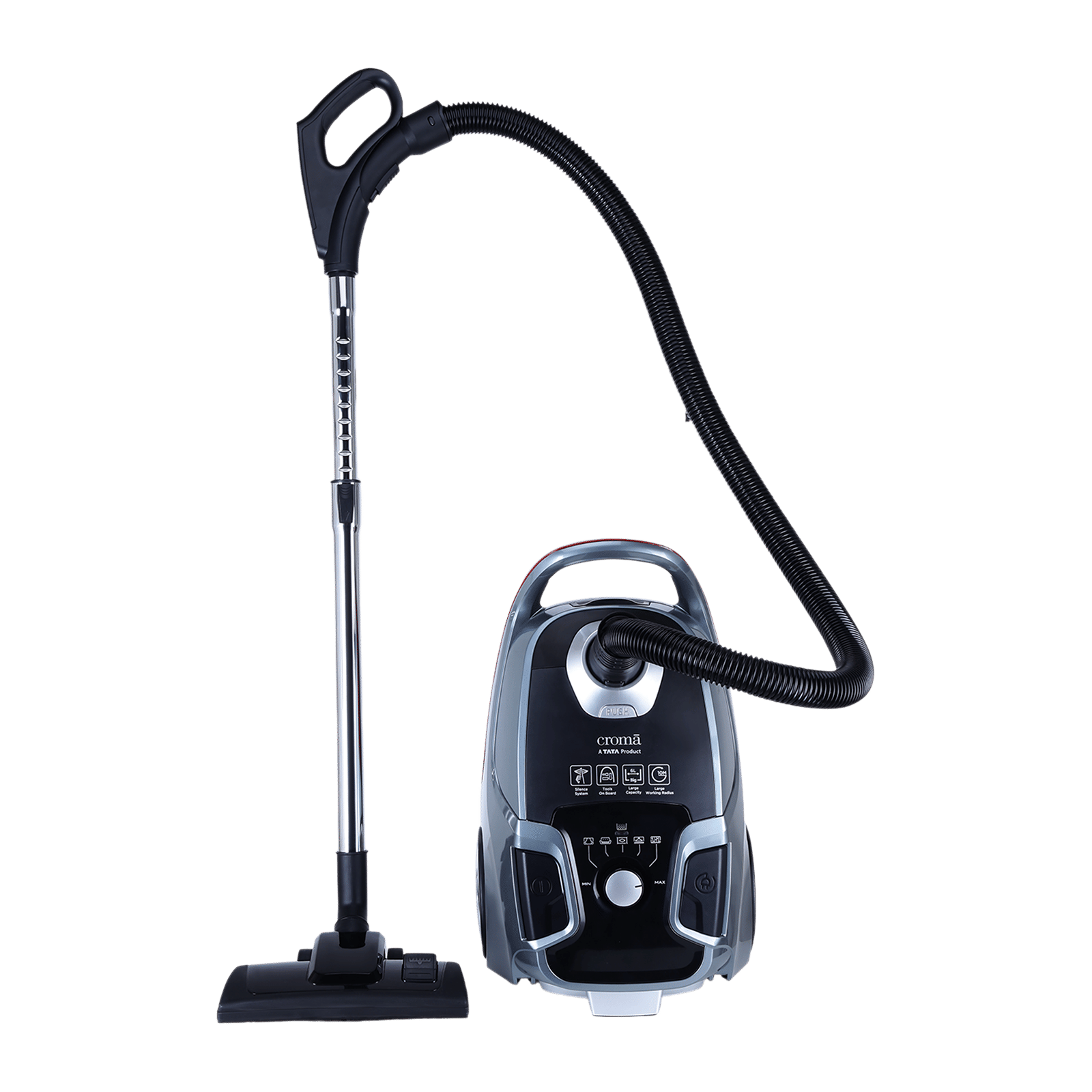 Croma 2000 W Dry Vacuum Cleaner with Hepa Filter (Bagged Dust Collection, Grey)