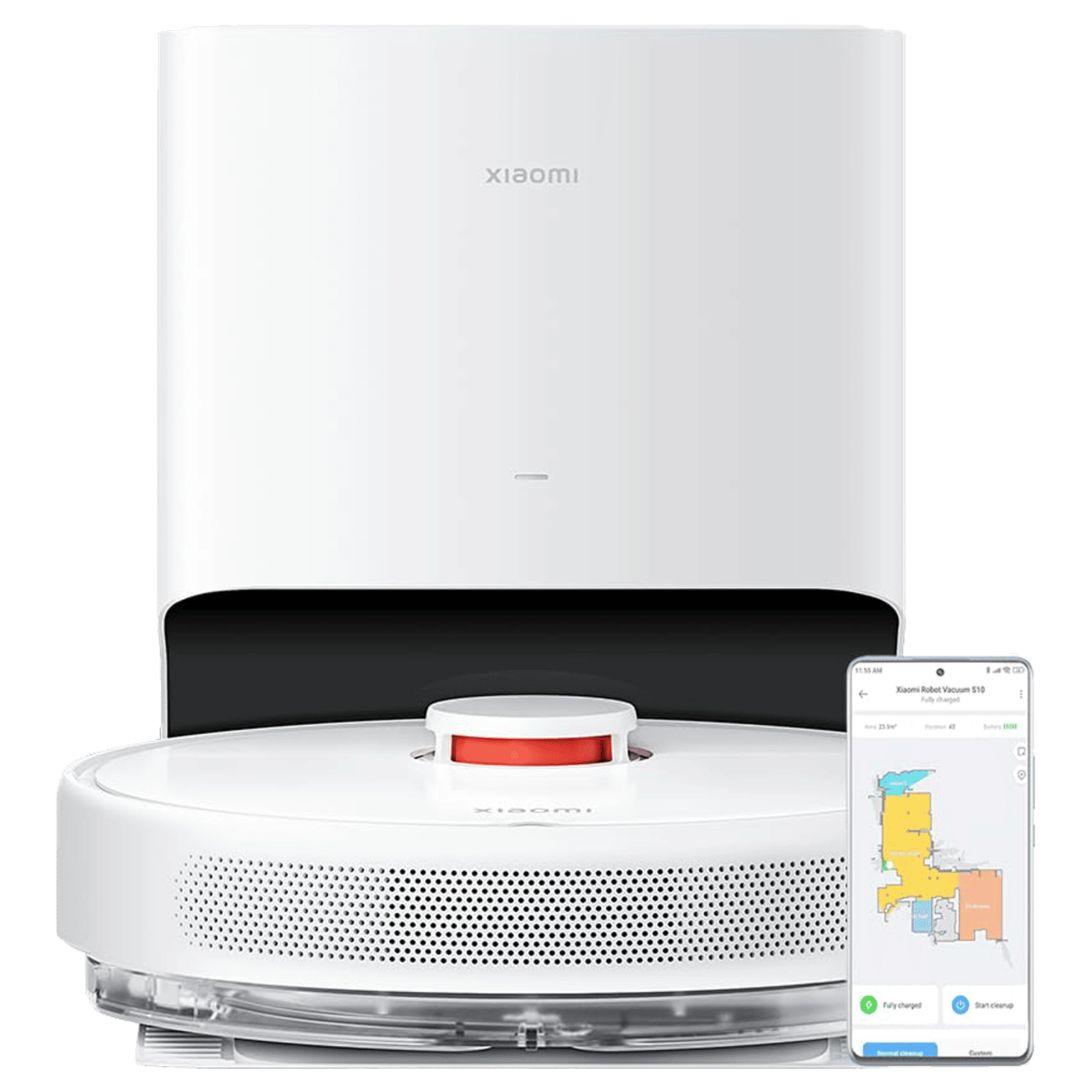 Xiaomi X10 Robotic Vacuum Cleaner & Mop with Auto Recharging Station (5200 mAh Battery, White)