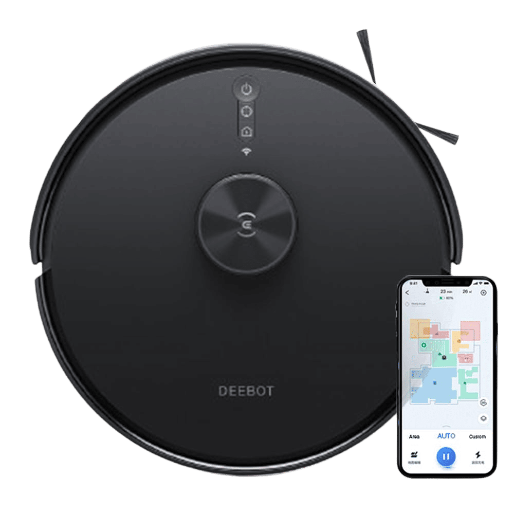 ECOVACS Deebot Y1 Pro Robotic Vacuum Cleaner & Mop with Wi-Fi Connectivity (5200 mAh Battery, Black)