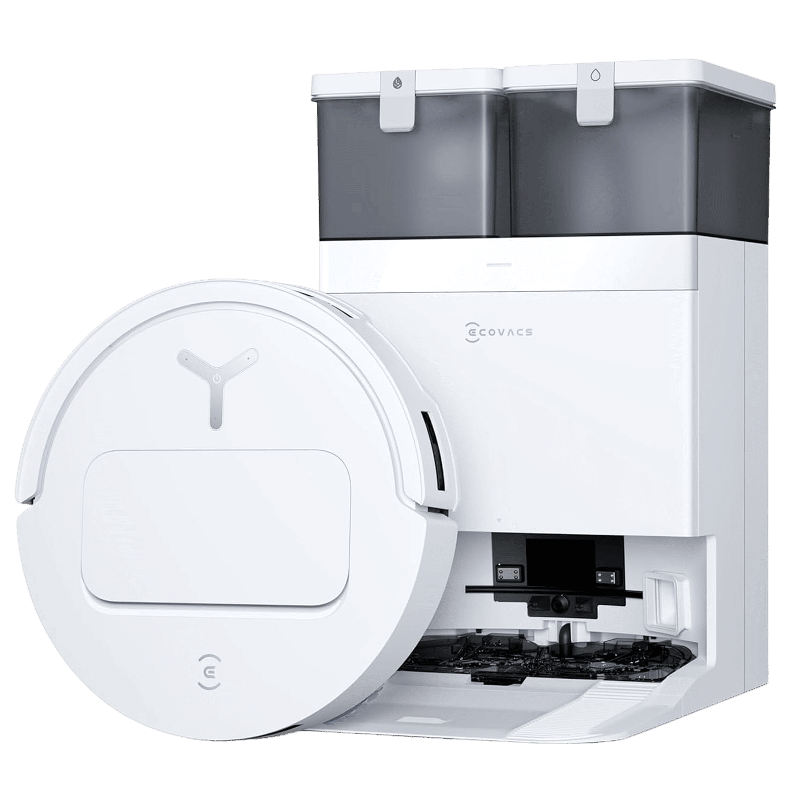 ECOVACS Deebot T50 Pro Omni Robotic Vacuum Cleaner & Mop with ZeroTangle 2.0 Technology (TruEdge 2.0, Black)