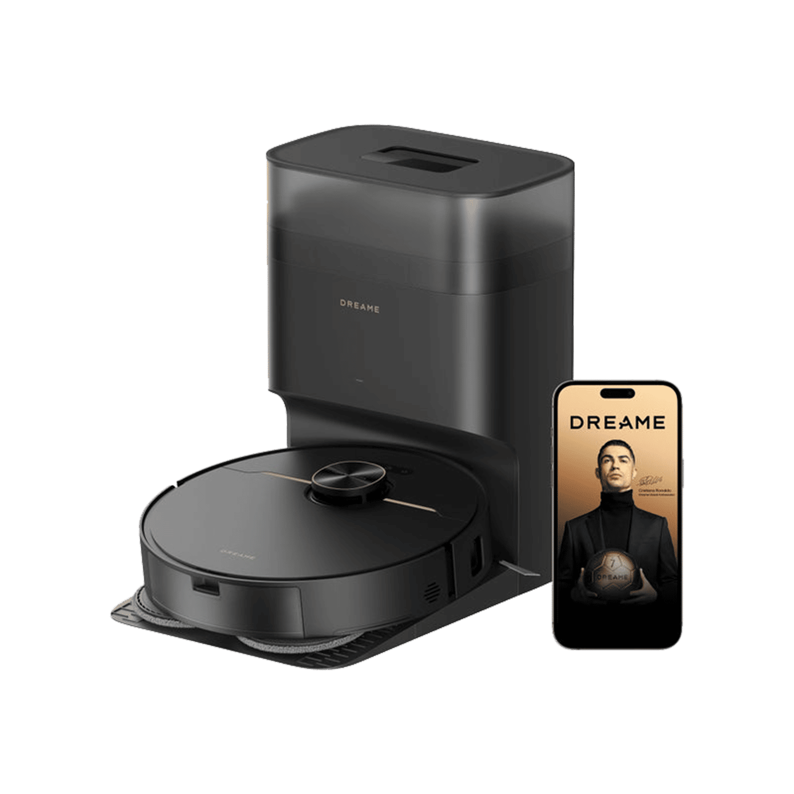 DREAME L50 Plus Robotic Vacuum Cleaner & Mop with Self Emptying (Dual Anti-Tangle System, Black)