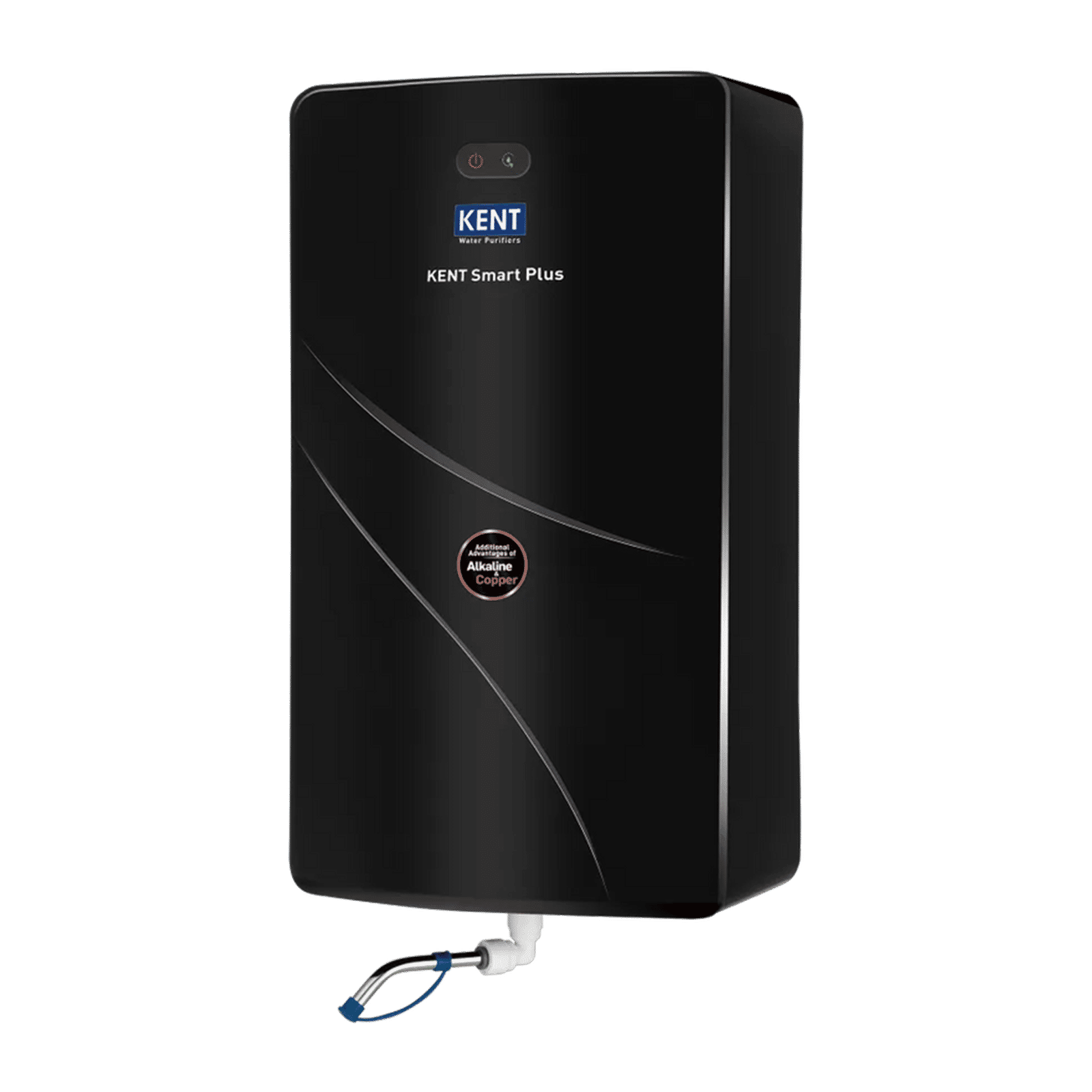 KENT Smart Plus UV + UF + Alkaline + Copper Water Purifier with Goodness of Copper (Black)