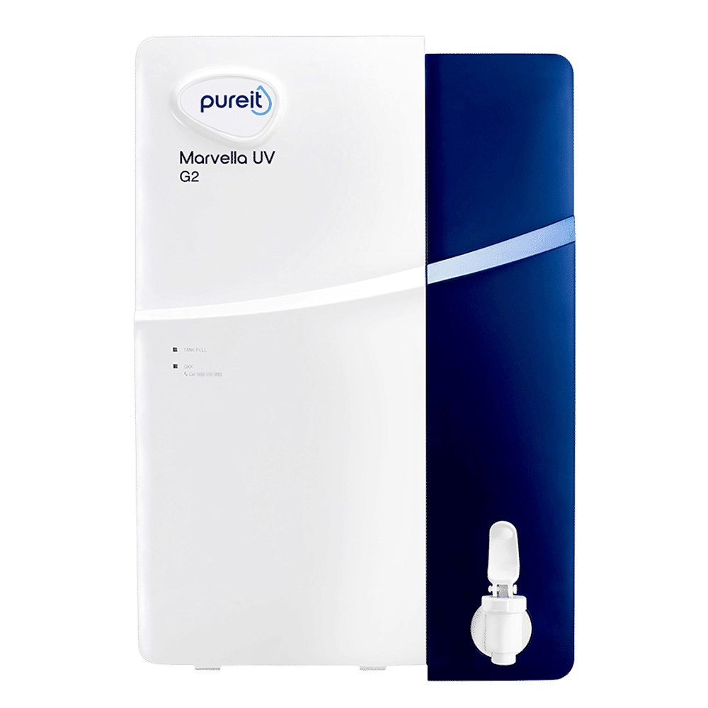 pureit Marvella 4L UV Water Purifier with 4 Stage Purification (White/Black)