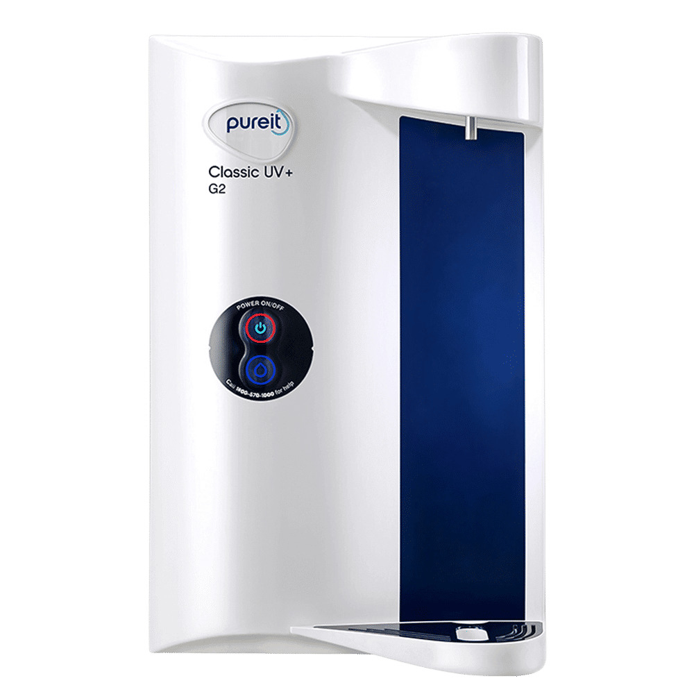 Pureit Classic UV Water Purifier with Sleek And Covered Design (White)