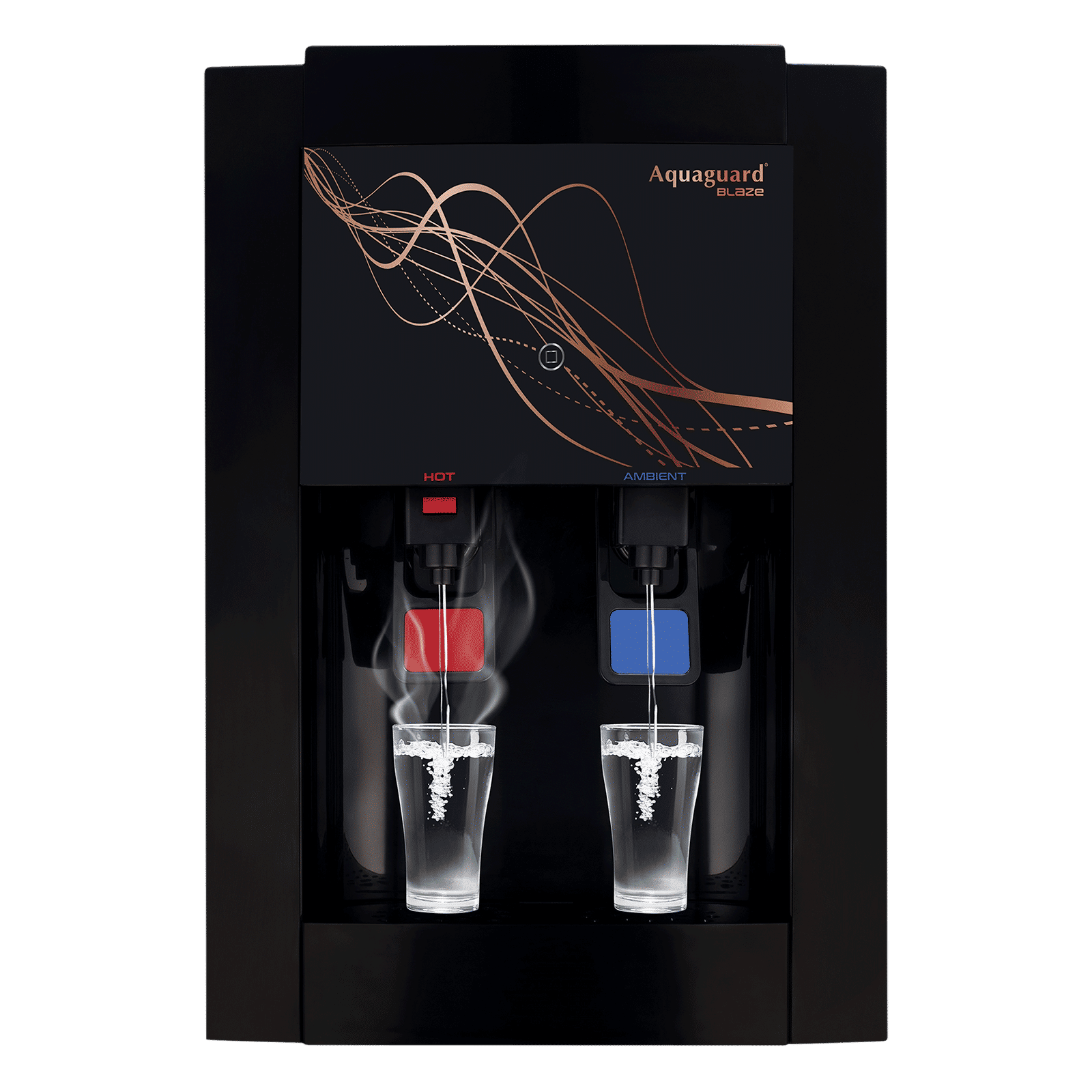 Aquaguard Blaze 3.9L RO Hot & Cold Water Purifier with Smart LED Indication (Deep Black)