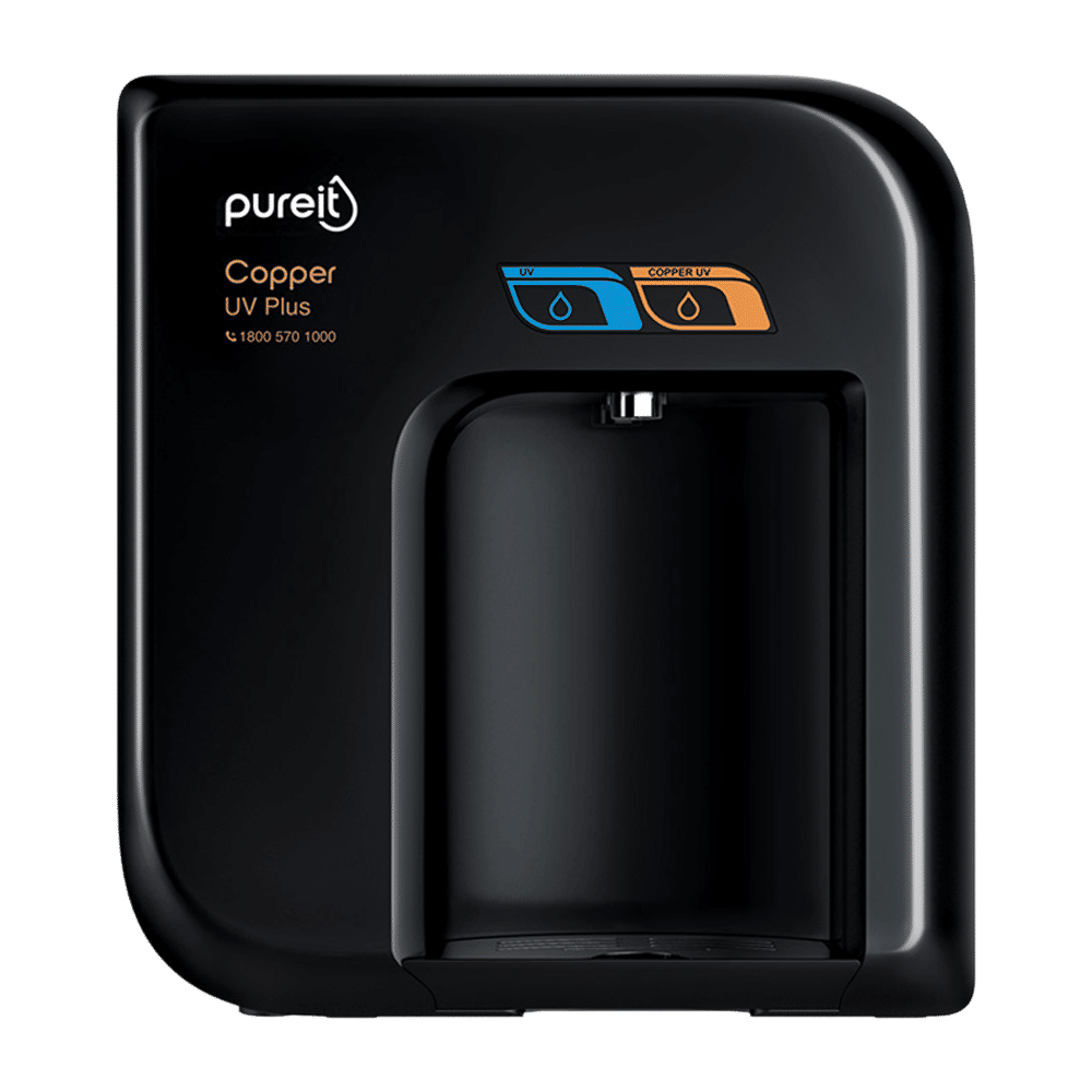 pureit Copper Plus UV Water Purifier with 4 Stage Purification (Black)