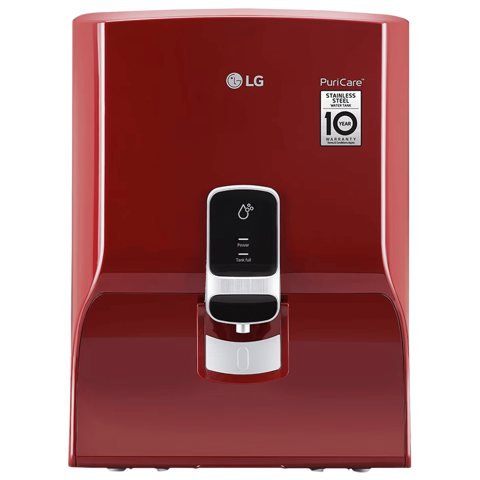 LG PuriCare 8L RO Water Purifier with Mineral Booster Technology (Red)