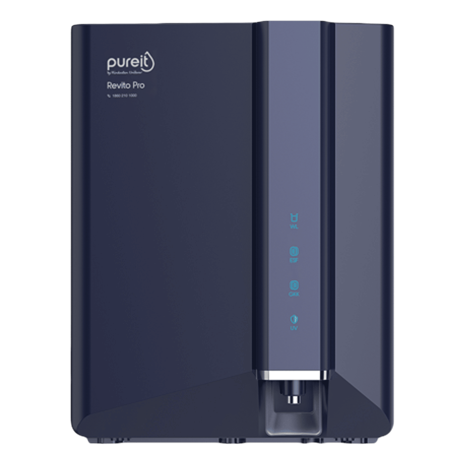 pureit Revito Pro 8L RO + MF + UV-in-tank + Mineral Enriched Water Purifier with Advanced 8 Stage Purification (Blue)