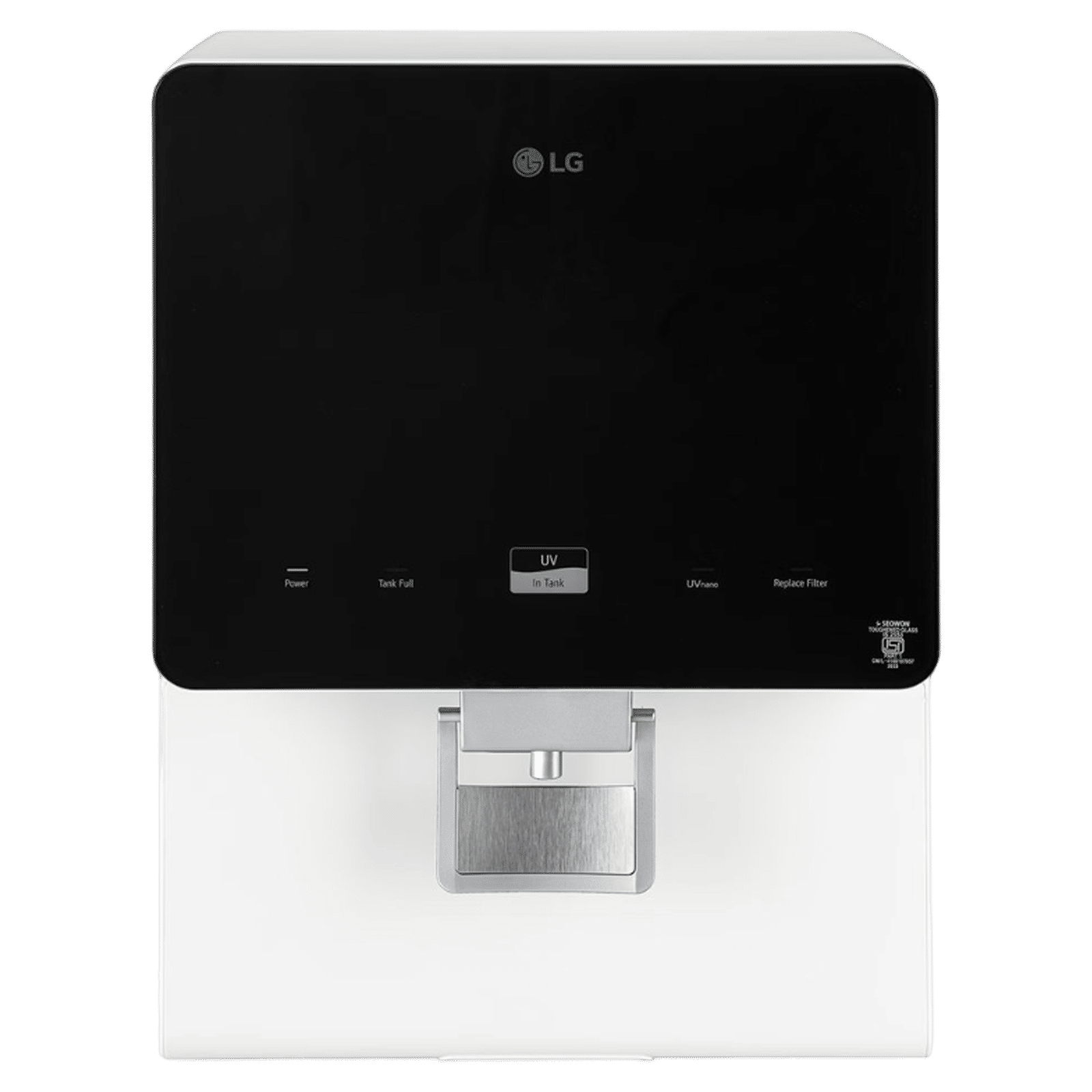 LG WW176GPBW 8L RO + UV Water Purifier with Multi Stage Filtration Process (Black & White)