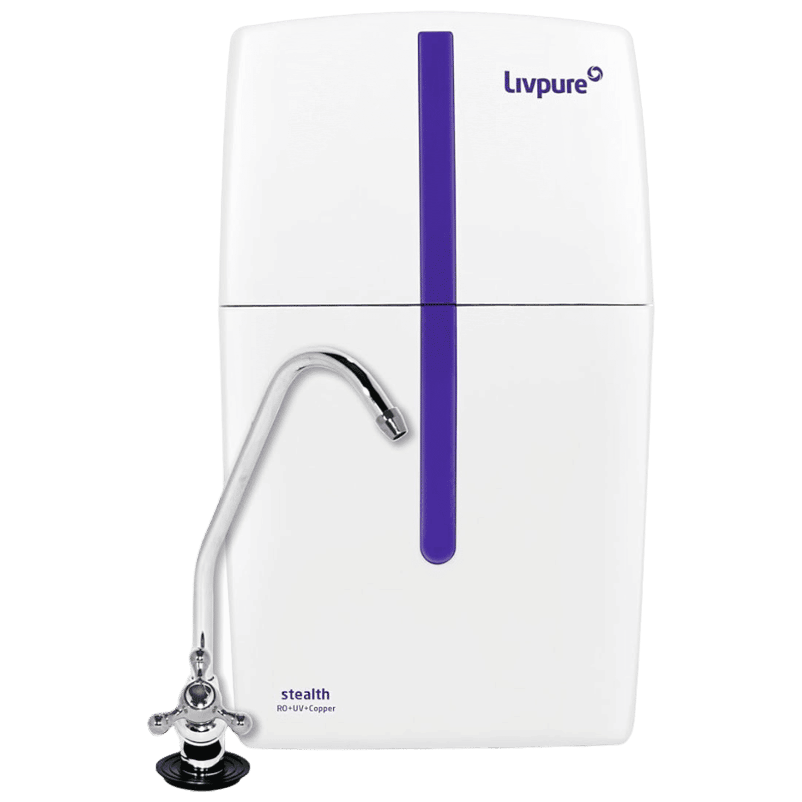 Livpure Stealth 7L RO + UV + Copper Water Purifier with Copper Infusion (White)