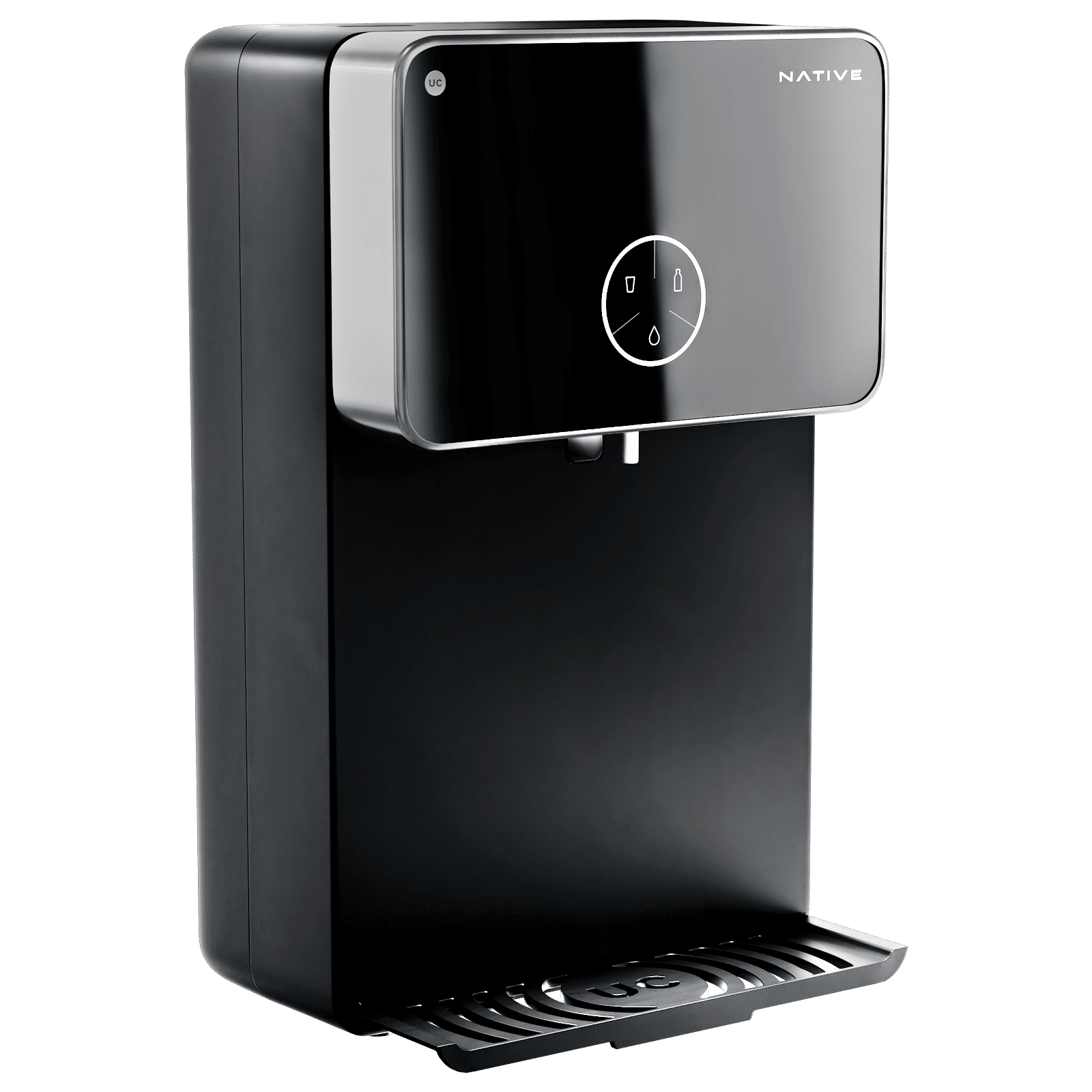 Native by UC M2 8L RO + UV + Copper + Alkaline + Minerals Water Purifier with Thin Film Composite Reverse Osmosis Membrane (Black)