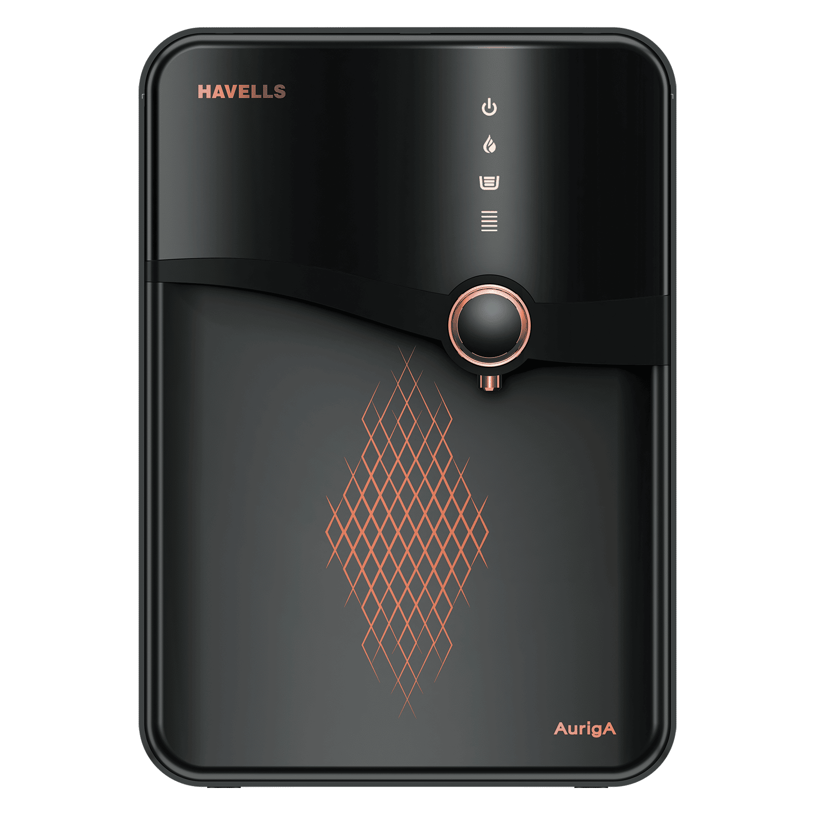 HAVELLS 6.5L RO + UV Water Purifier with i-protect Purification Monitoring (Dark Grey)