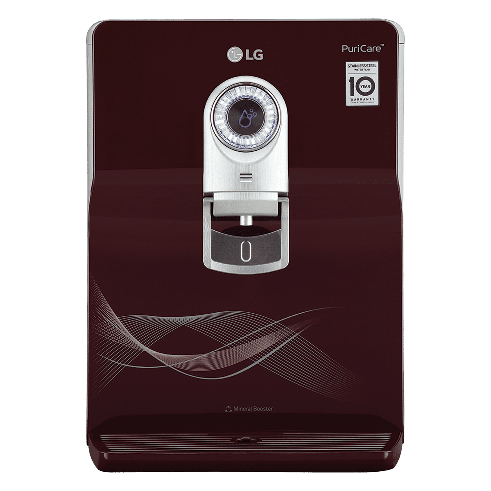 LG PuriCare 8L RO + UV + UF + Mineral Booster Water Purifier with Multi Stage Filtration (Crimson Red)