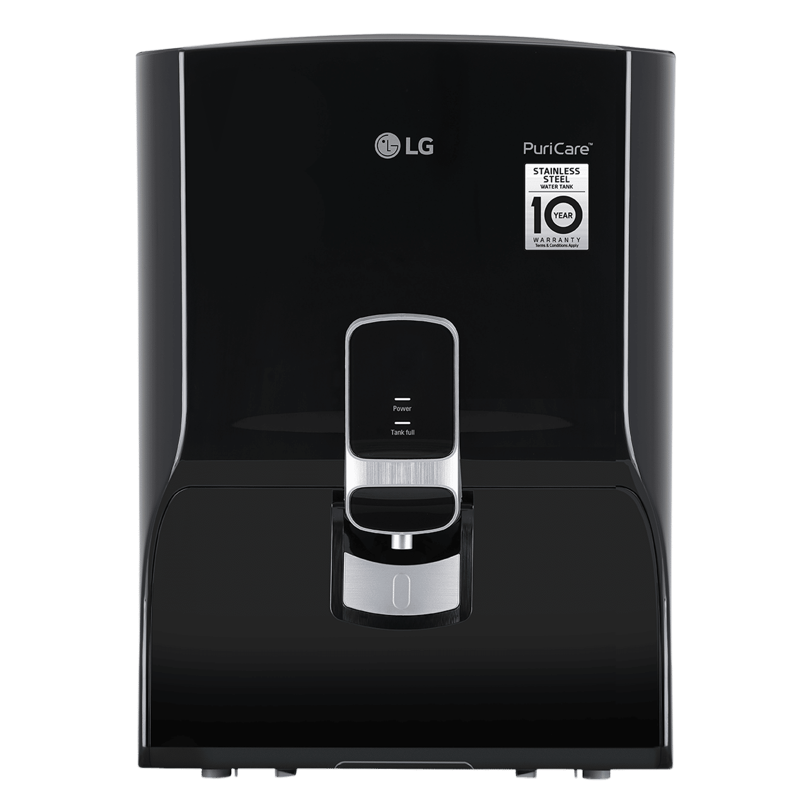 LG PuriCare 8L RO + Carbon Filter Water Purifier with Multi Stage Filtration (Solid Black)