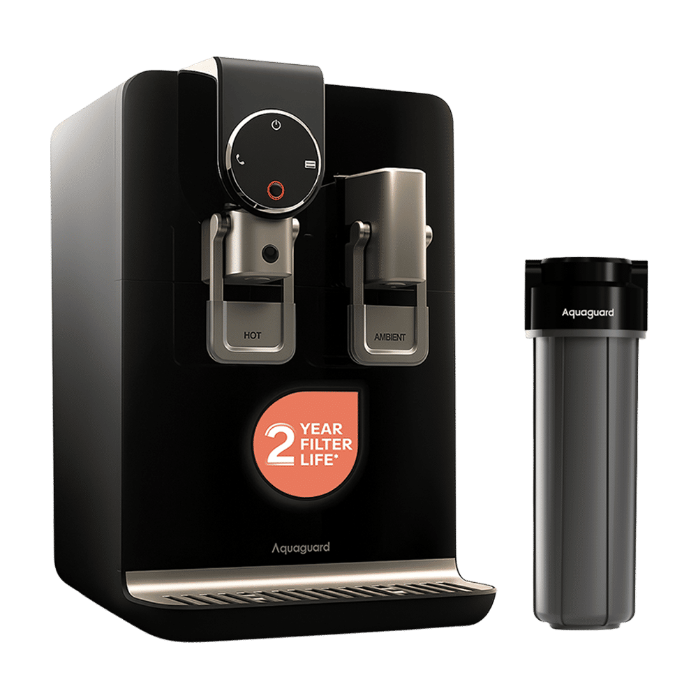 Aquaguard Aspire Blaze 5.6L RO + UV Hot & Cold Water Purifier with NanoPore Filter Technology (Black)