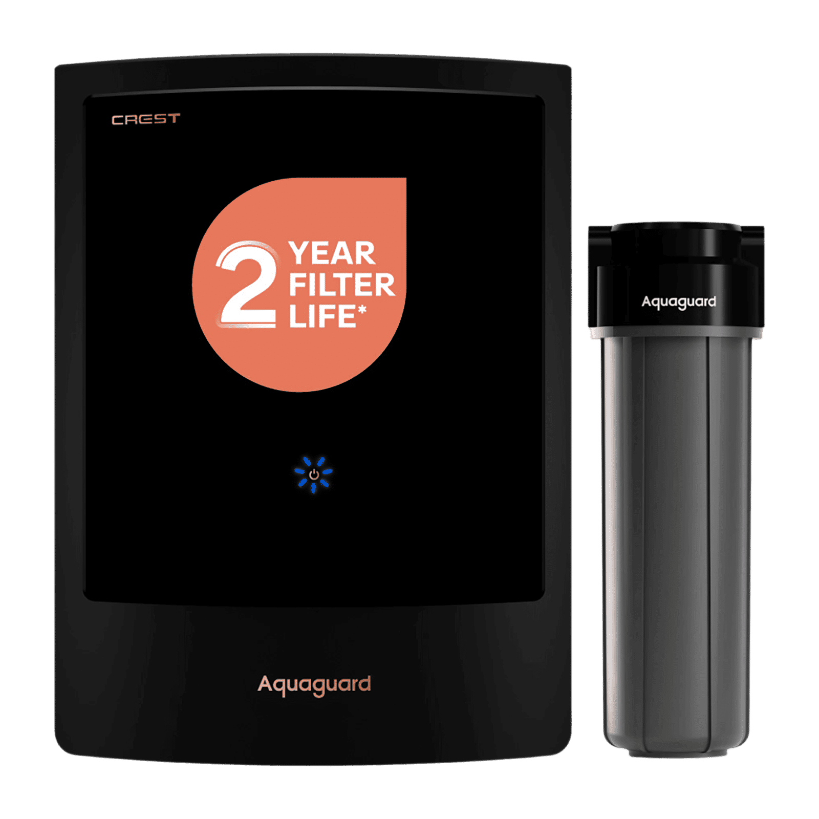 Aquaguard Enrich Crest UV Water Purifier with Nanopore 2X (Black)