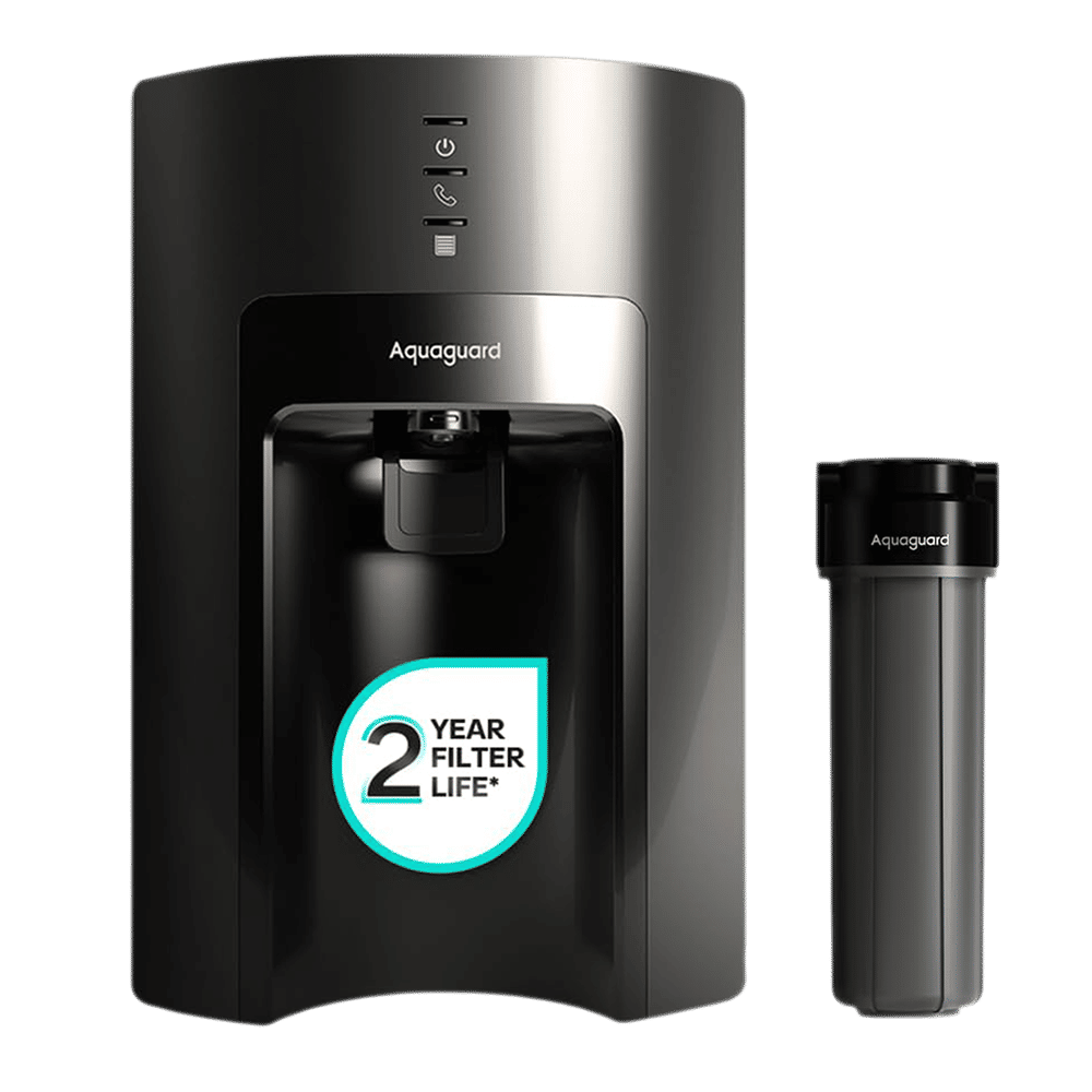 Aquaguard Sure Delight 6L RO + UV Water Purifier with NanoPore 2X Filter Technology (Black)