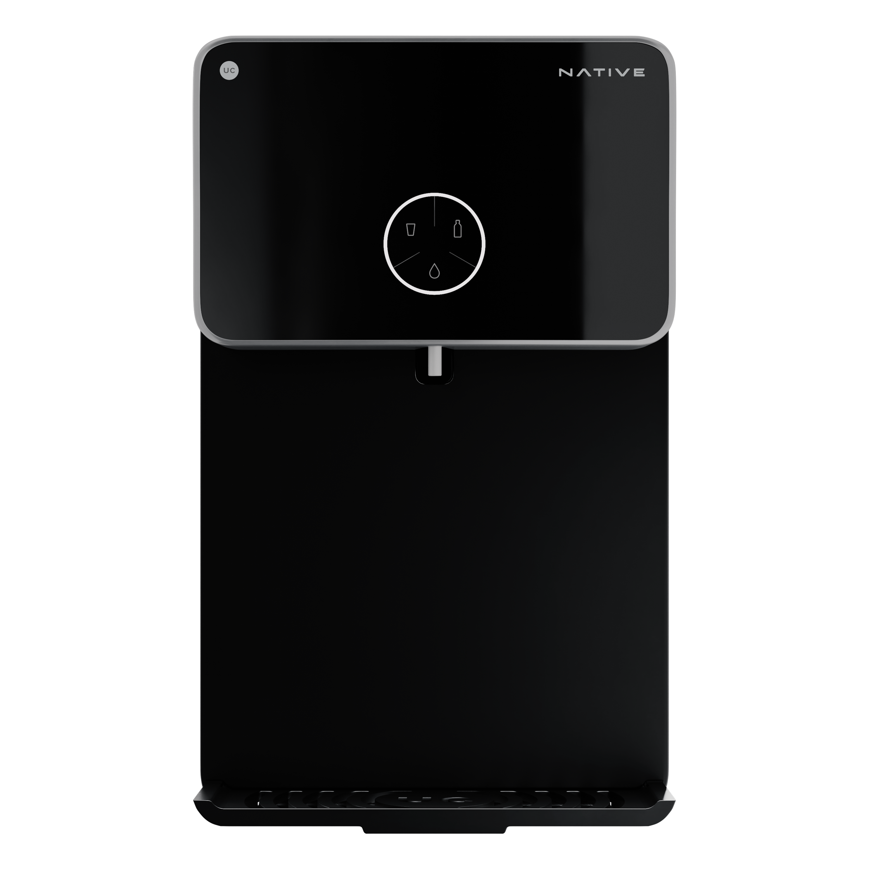 Native by UC M2 Pro 8L RO + UV + Alkaline + Mineraliser + Copper Water Purifier with 10-Stage Smart Water Purifier (Black)