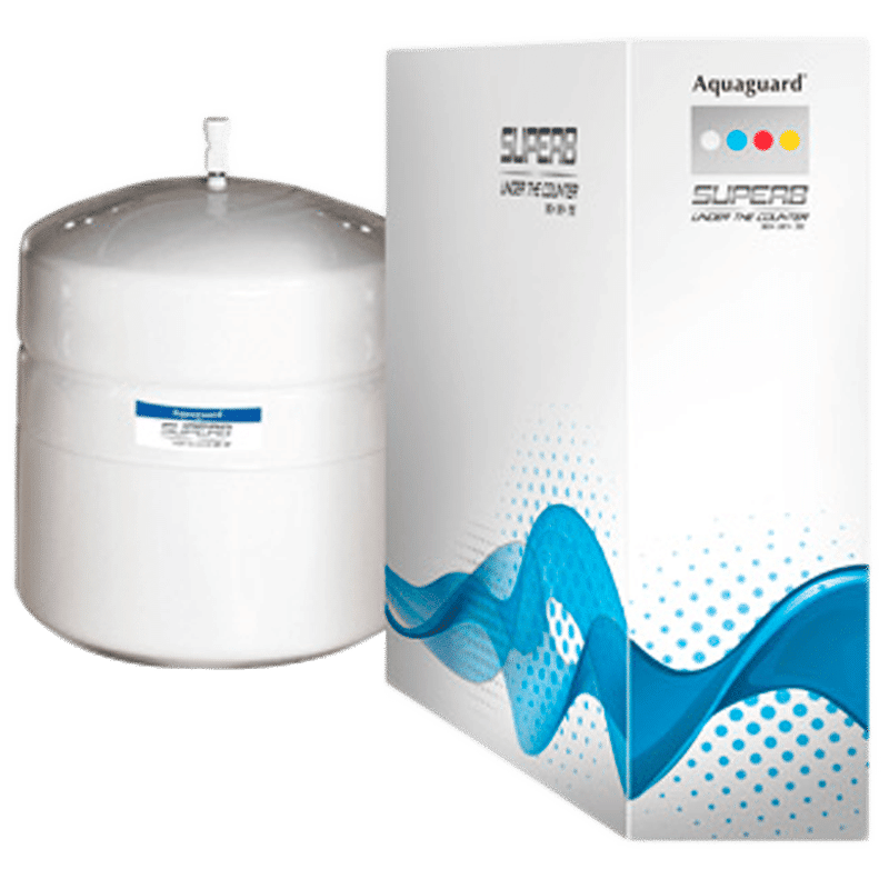 Eureka Forbes Aquaguard Superb UTC RO+UV+TG Water Purifier Tank (White)