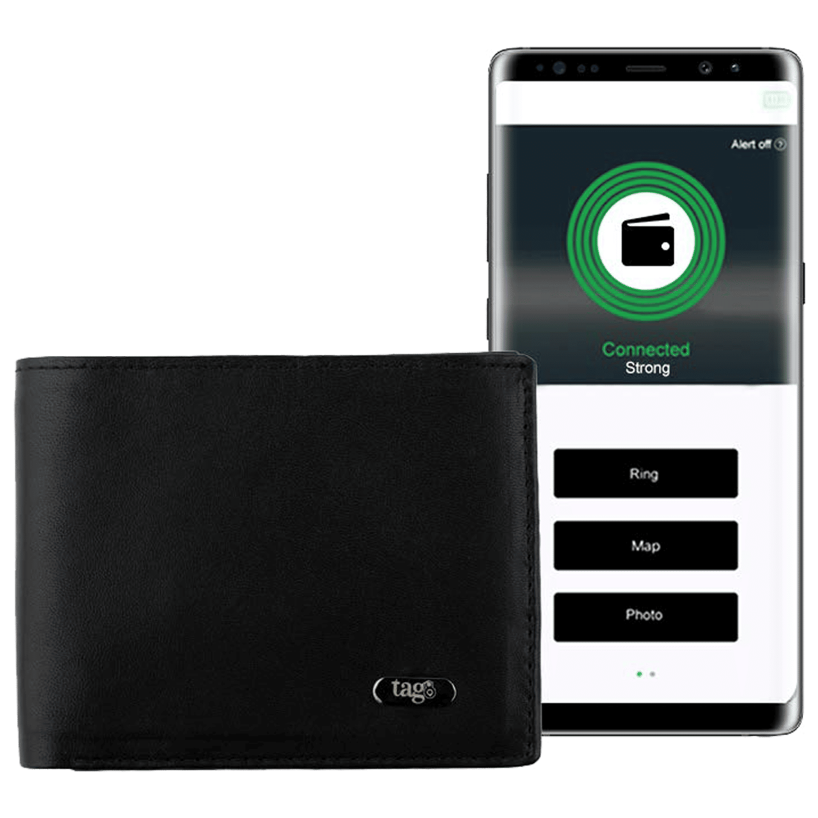 tag8 Dolphin Wallet Tracker (RFID Protect, 800021 Black)