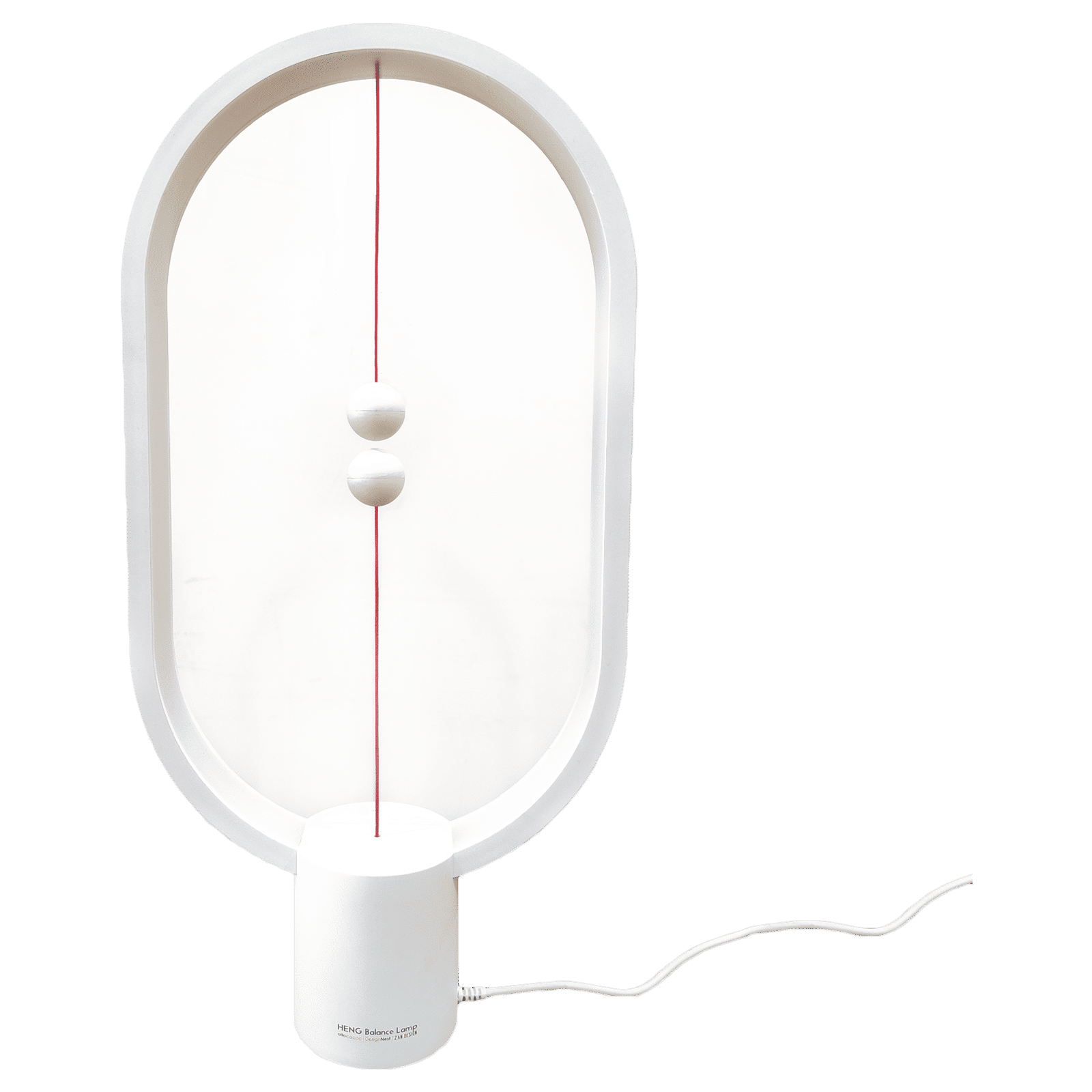 DesignNest Heng Balance 5 Watts LED Table Lamp (249 Lumens, 20000 Hours Life Span, DH0075WT/HBLEUC, White)