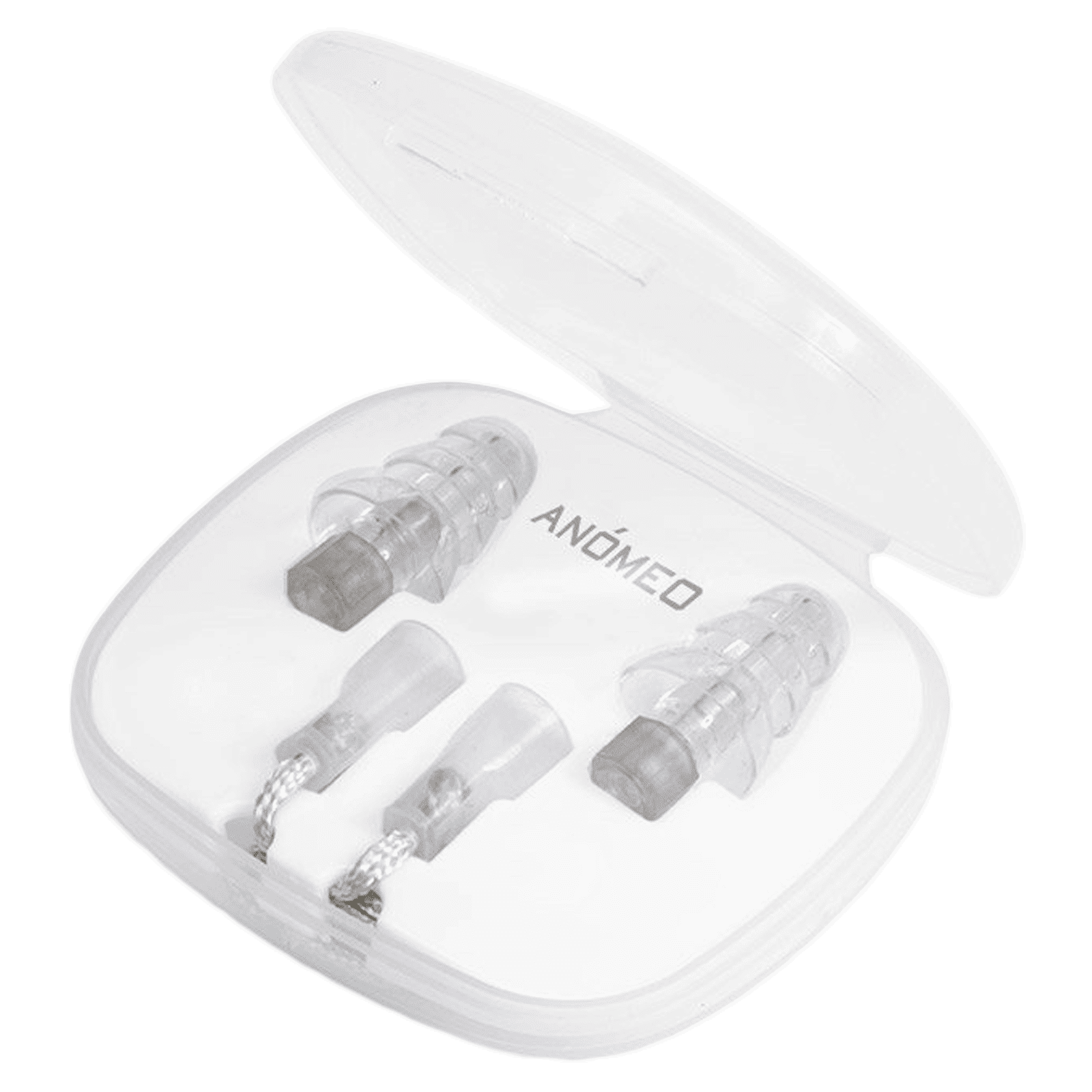 ANOMEO Sleep Silicone and Polypropylene Earplugs (Special Filter to Reduce Loud Noise, 2425, Grey)